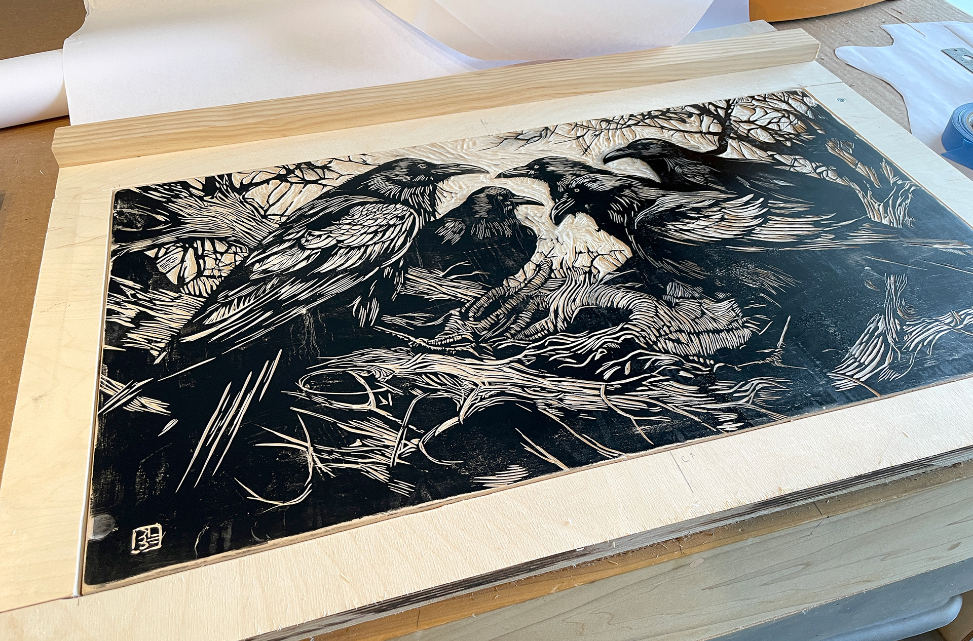 An early print, ready to start run