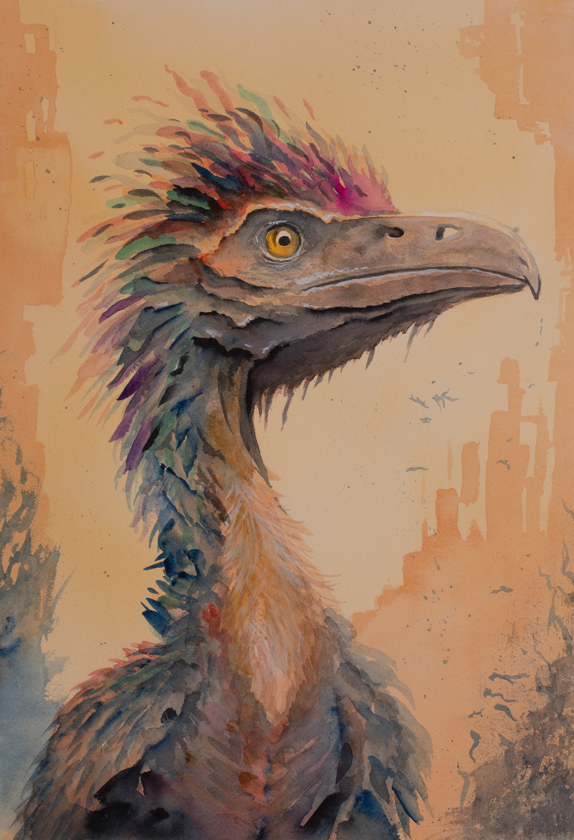 Ancient bird 27x39