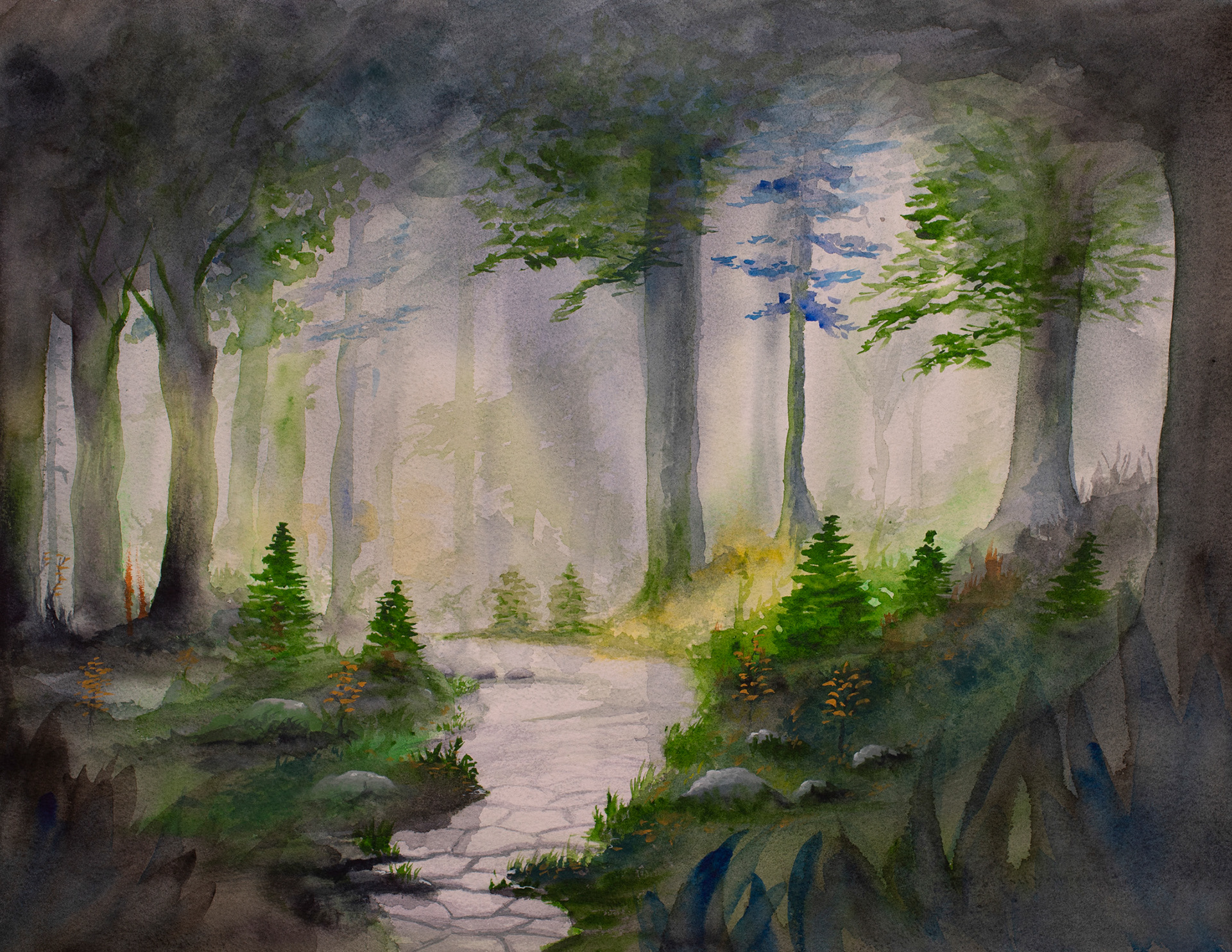 Forest 46x36 cm