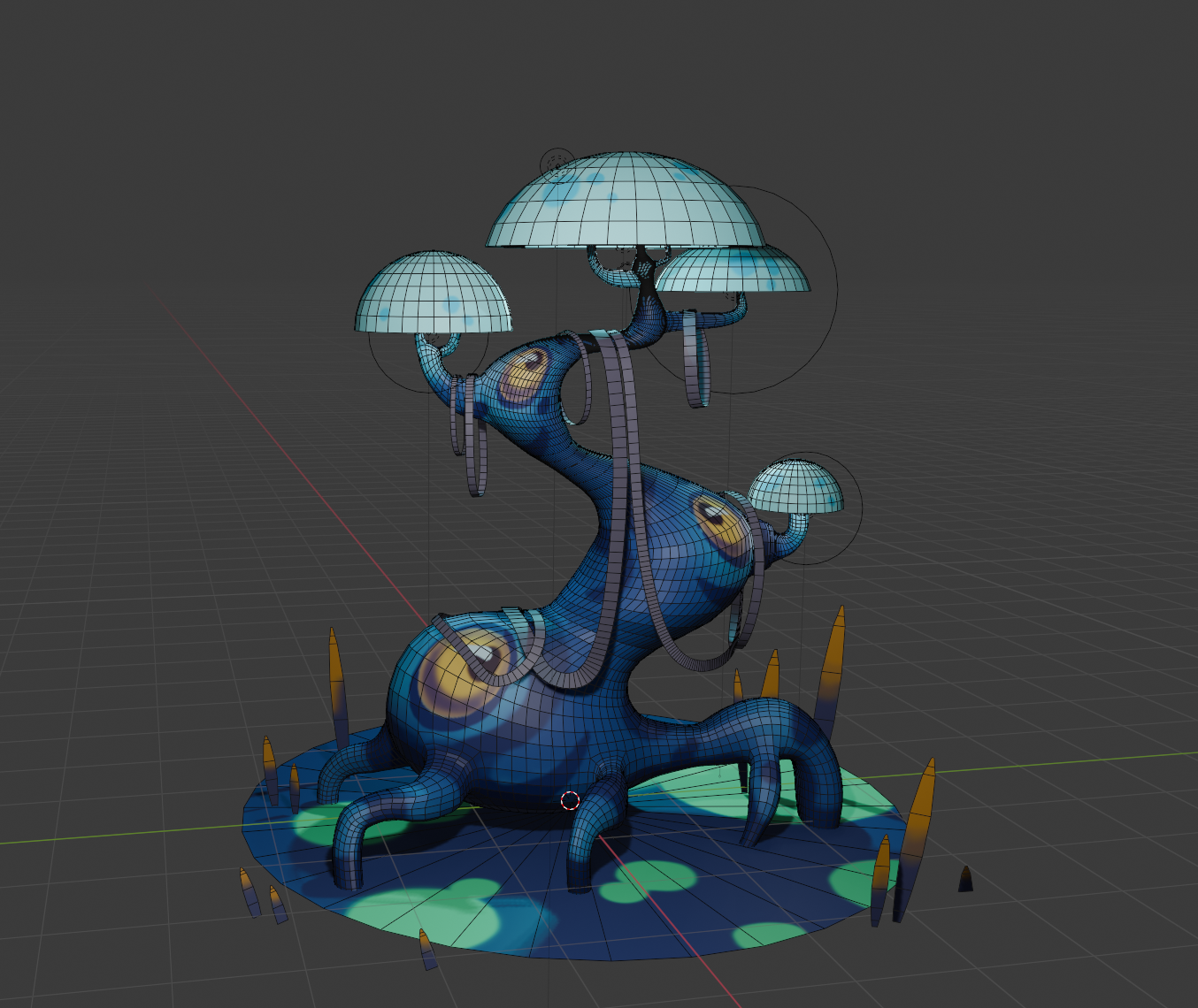 Mushroom Tree (2024) Blender