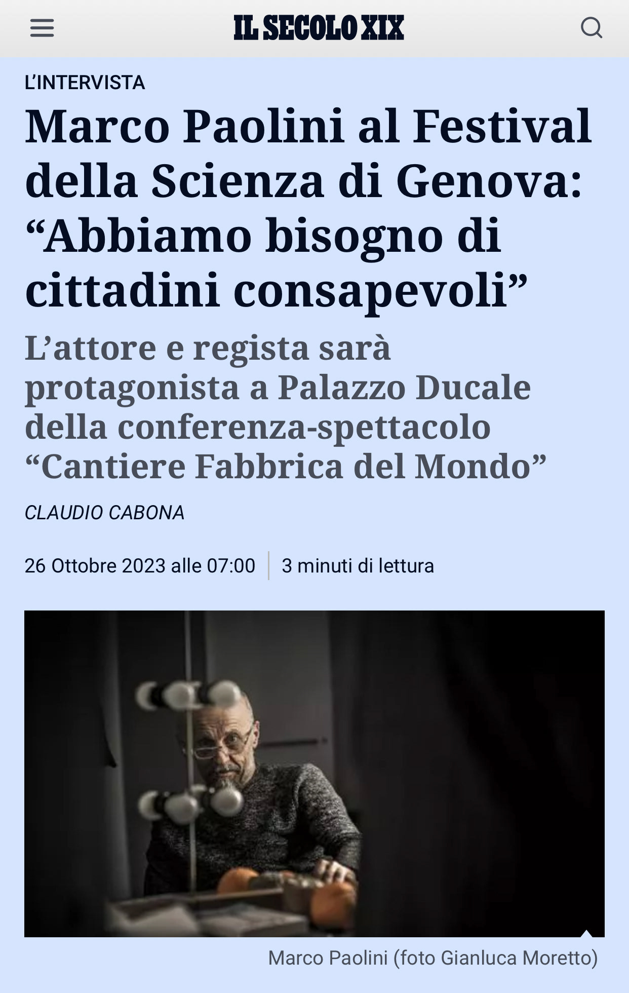 IL SECOLO XIX