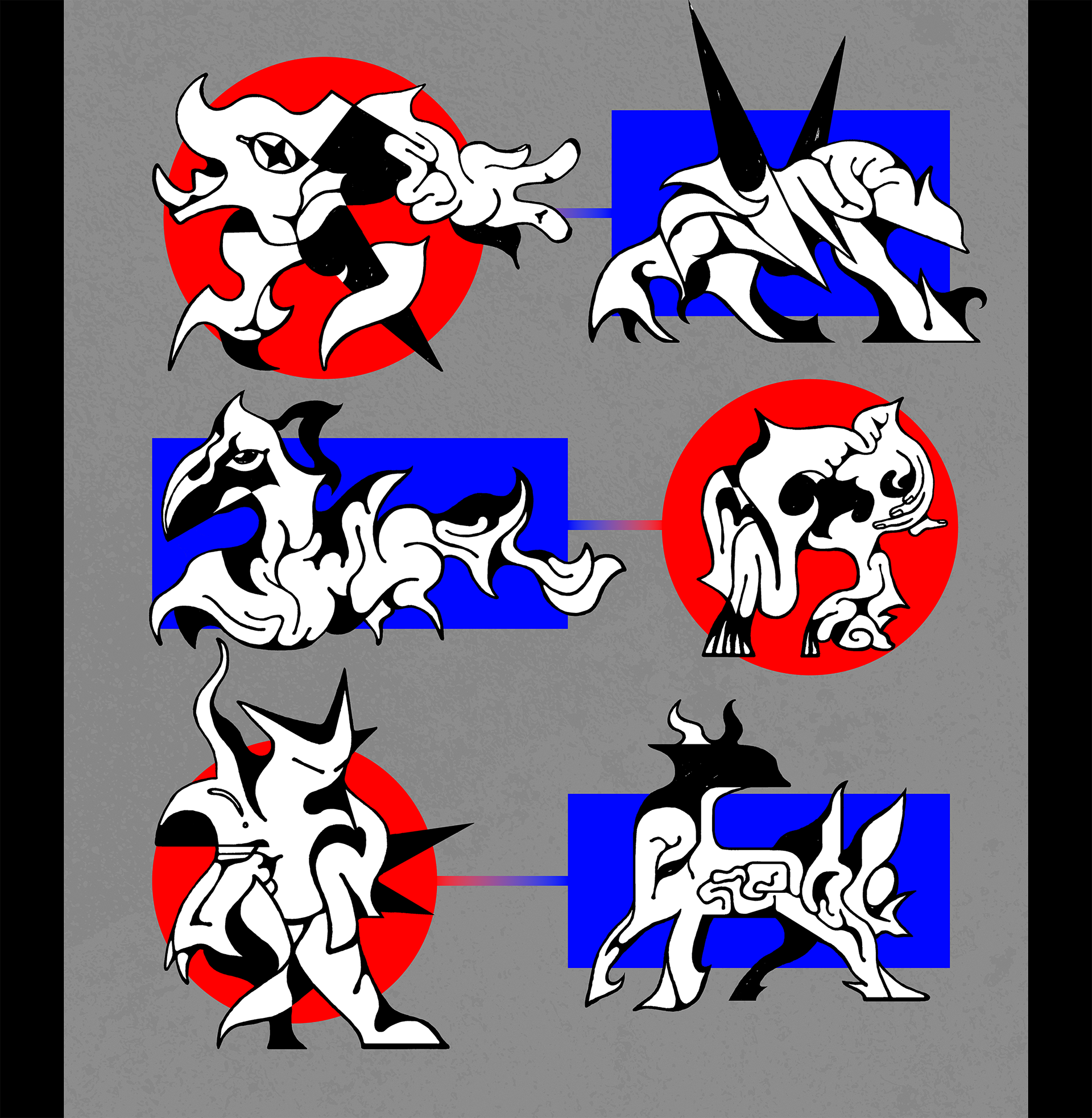 Istoty, collection II (2026), personal drawings