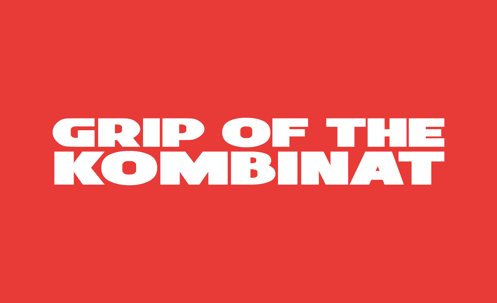 Logo for the "Grip of the Kombinat" comics series by Damon Gentry & Simon Roy, published by Image Comics