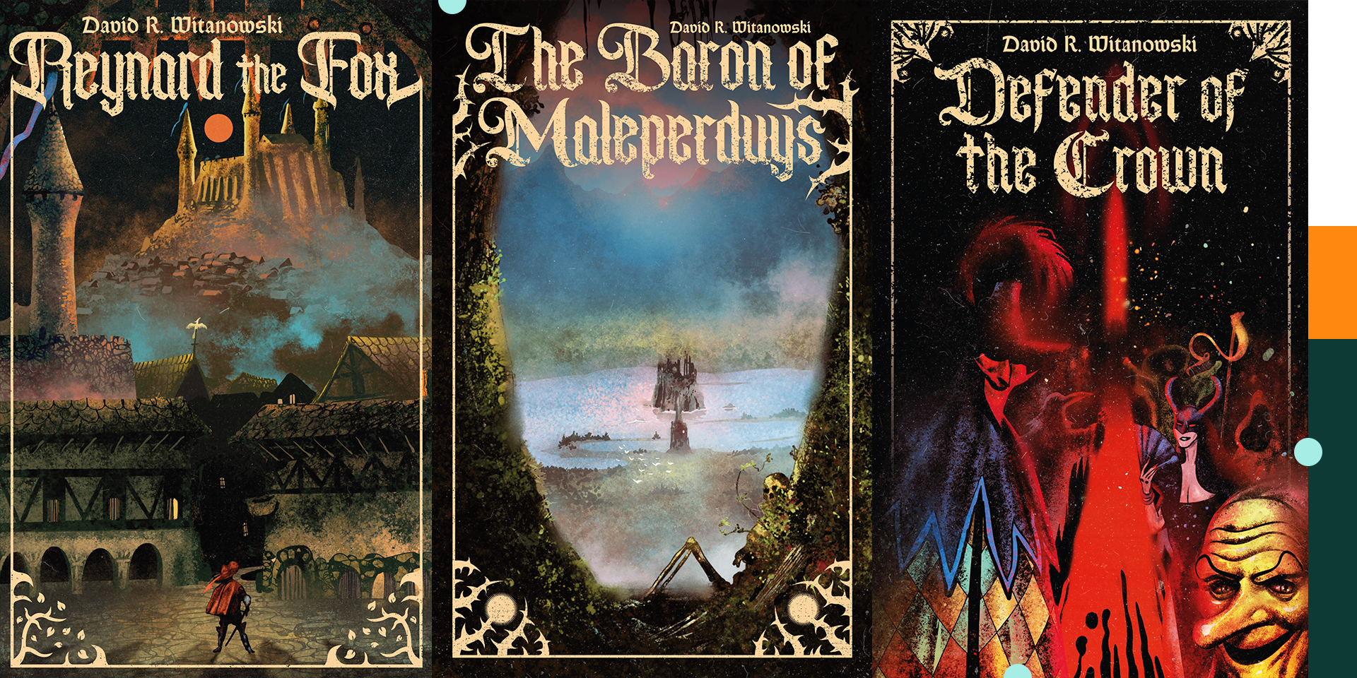 REYNARD THE FOX book series logos | David R. Witanowski (art by Goran Gligovic)
