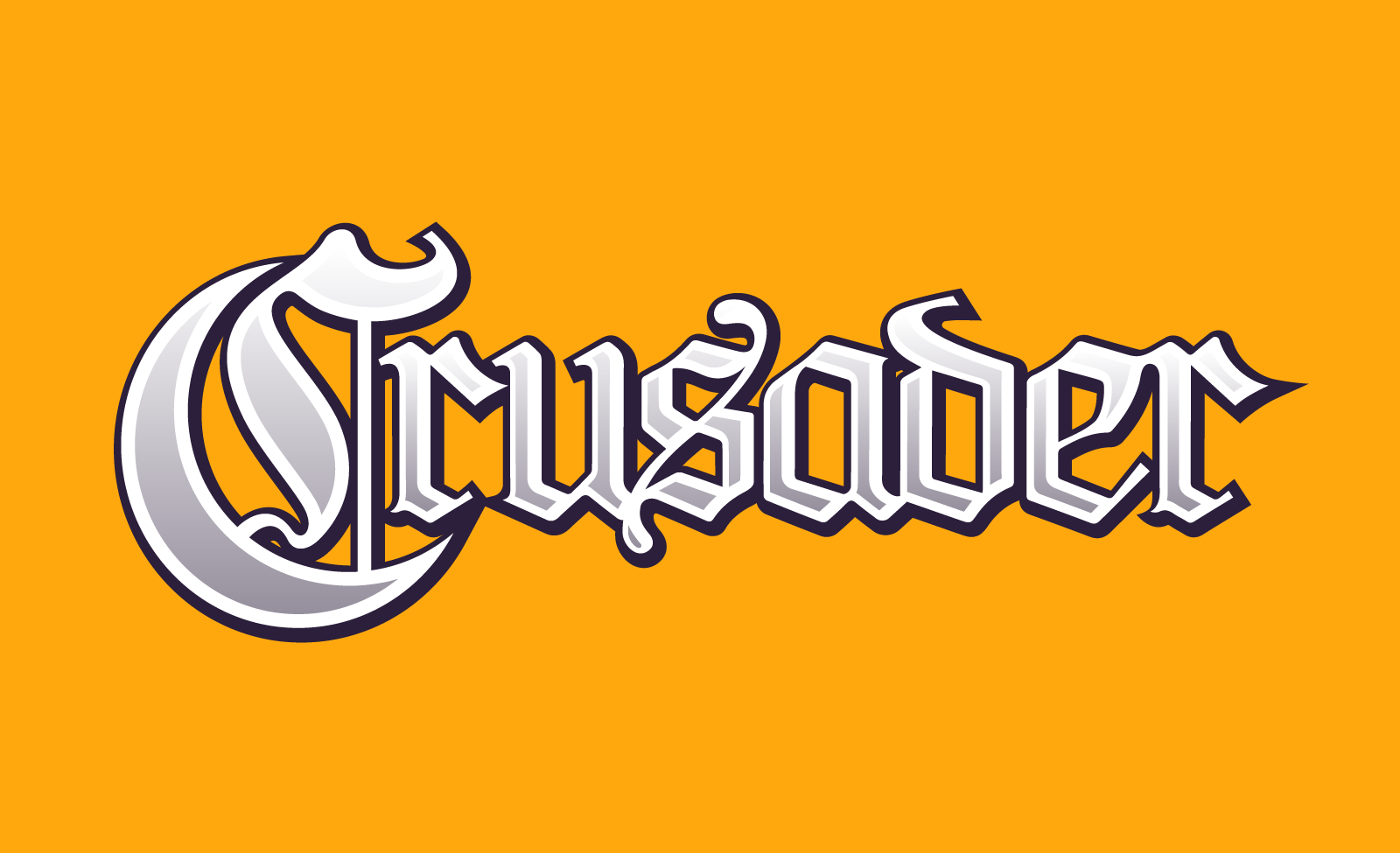 Logo for the "Crusader" comics series by Matt Emmons, published by Mad Cave Studios