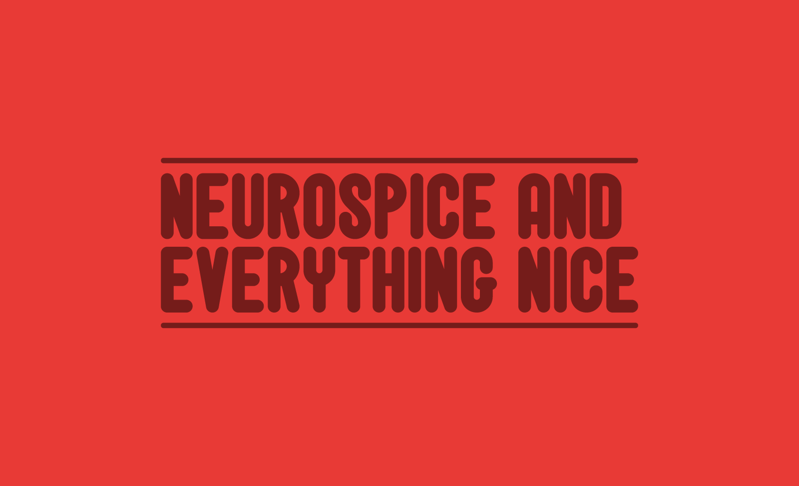 Logo for "Neurospice and Everything Nice", a neurodiversity-centered Substack by Hayden Mears