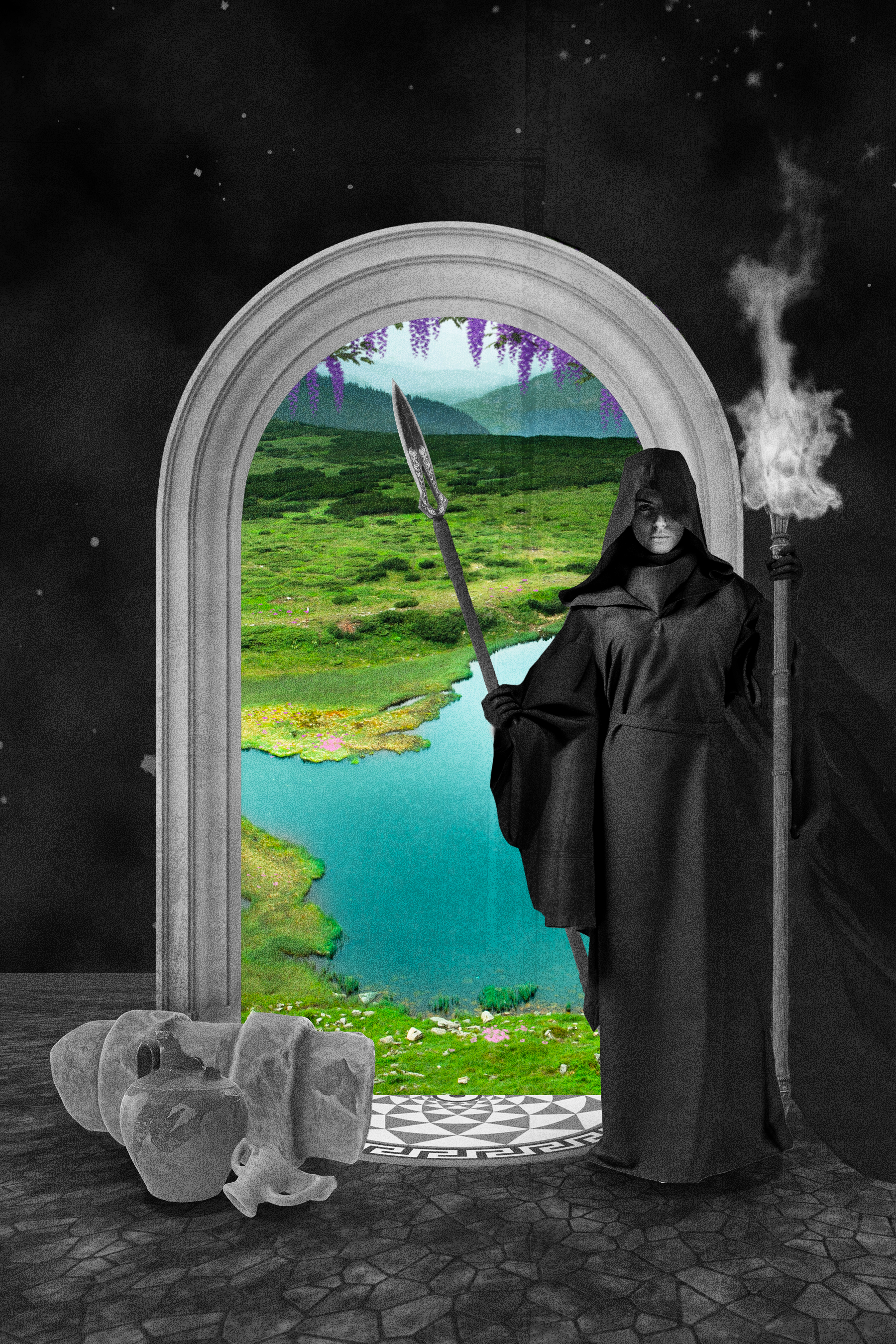Digital collage for 2022 Deadlands art challenge