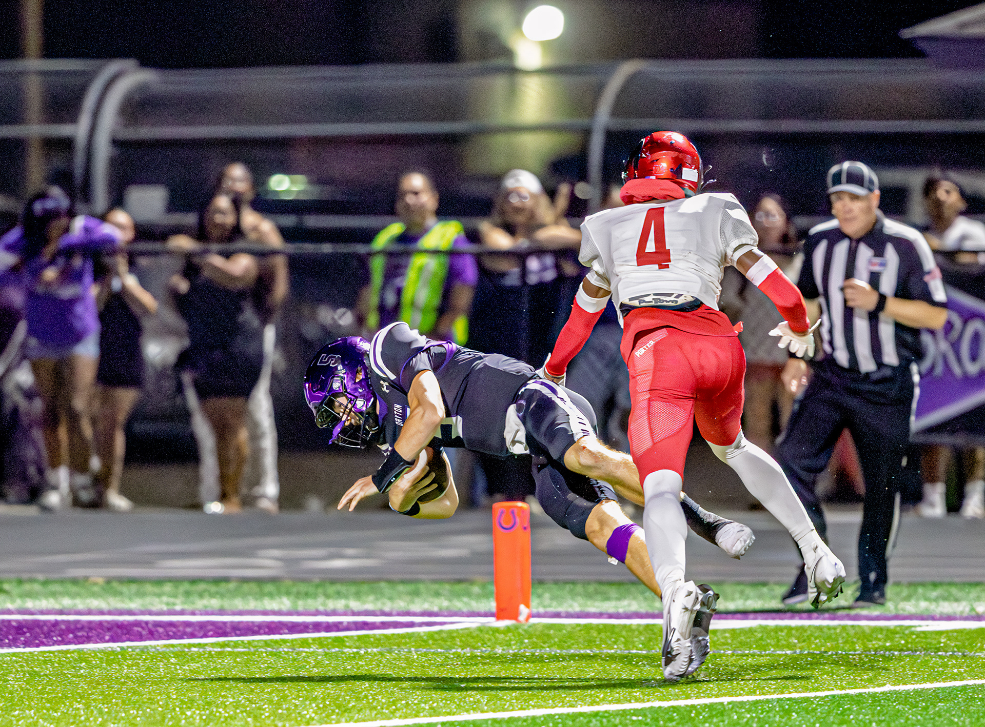 Jerry Prieto Jr stops inches from the goall-line 