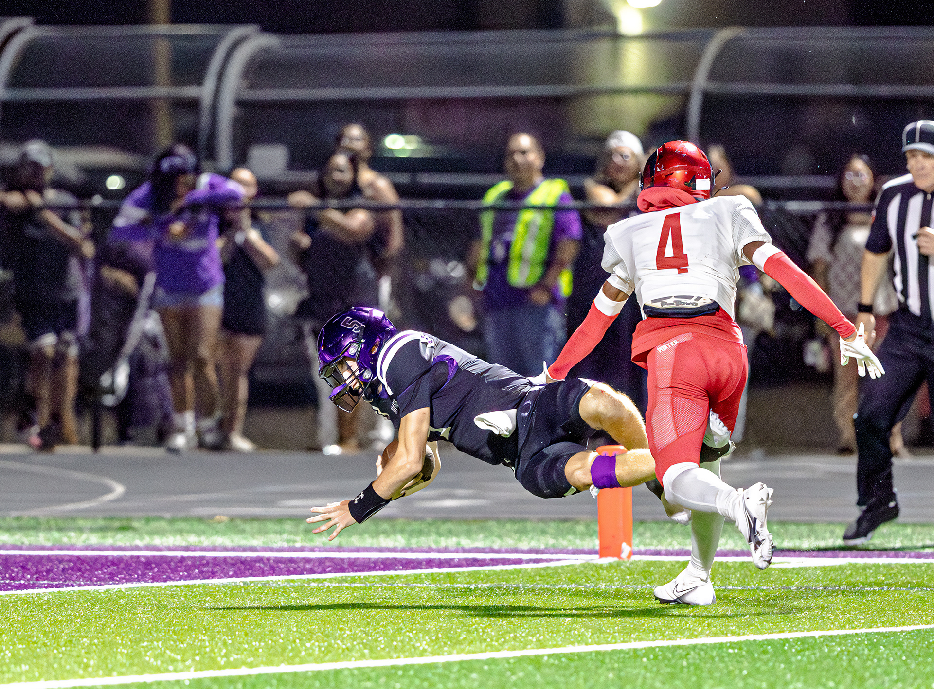 Jerry Prieto Jr stops inches from the goall-line 