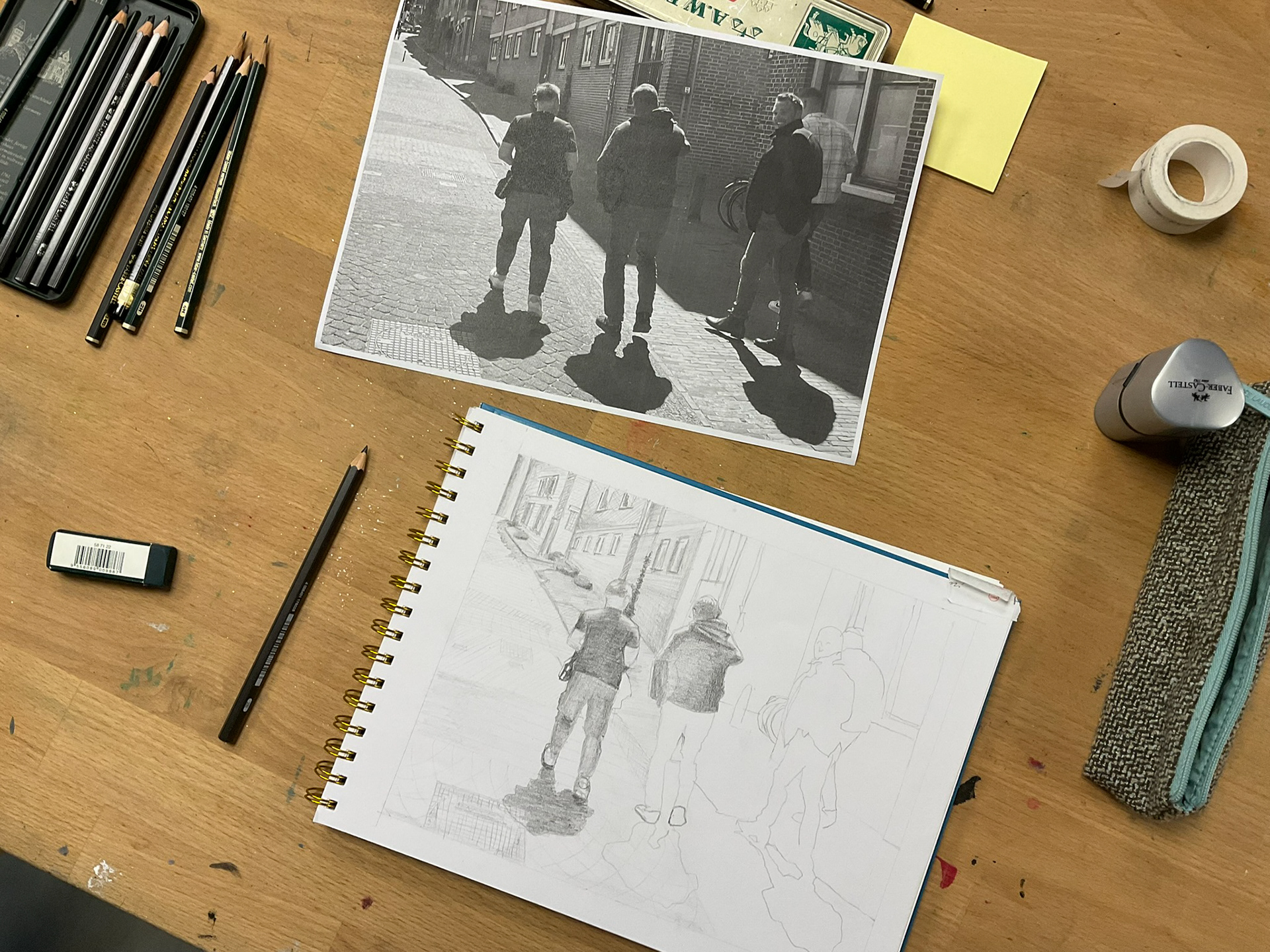 Student Work, Pencil Basics, 2025, Herne