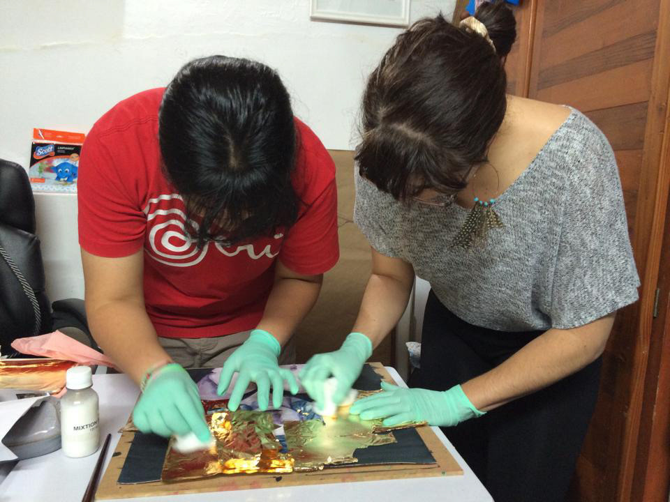 Mi mentora de entonces, la artista Salima Black, fundadora de Black Atelier, 2015