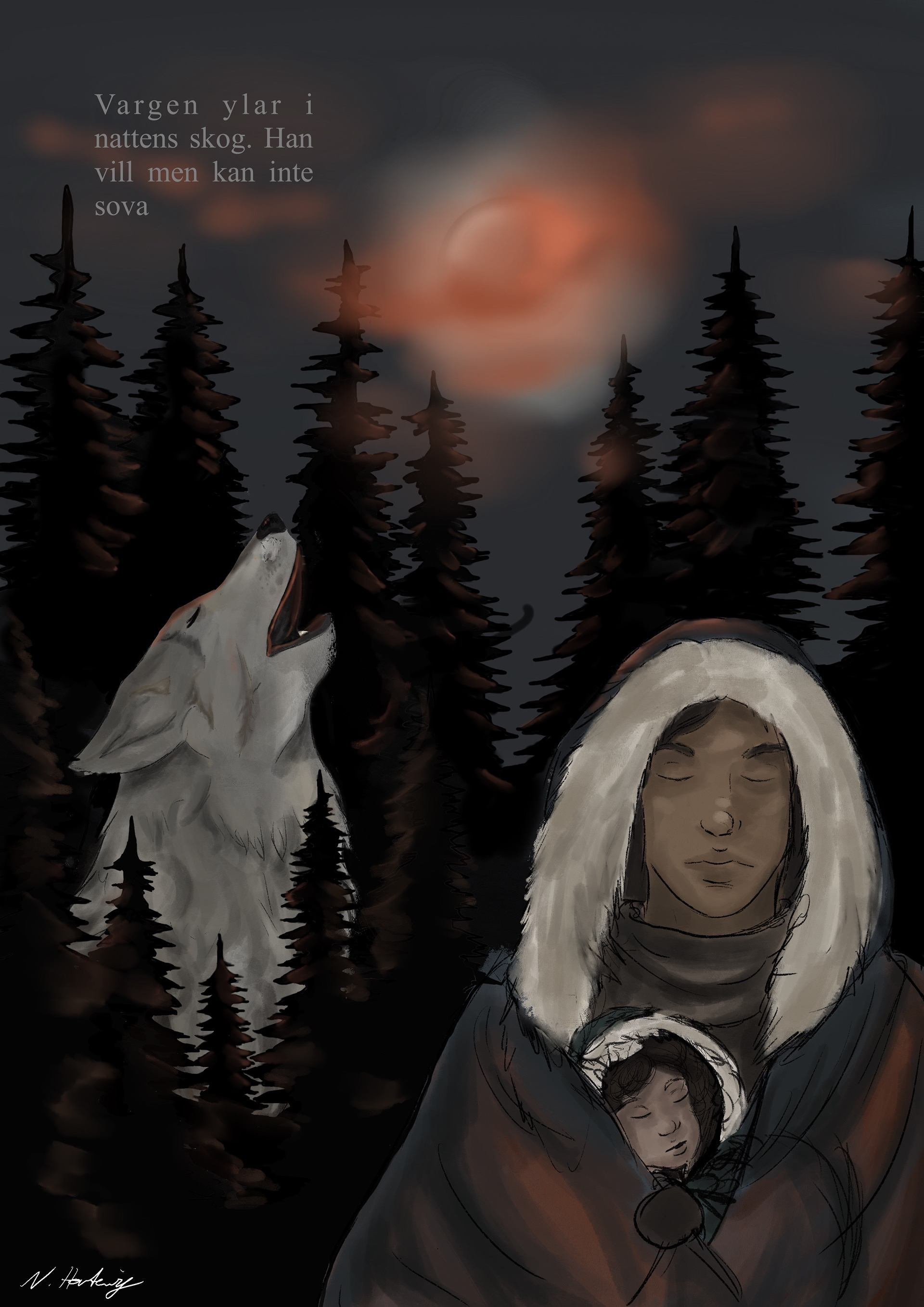 Student Work, Illustration Course, 2024, Herne