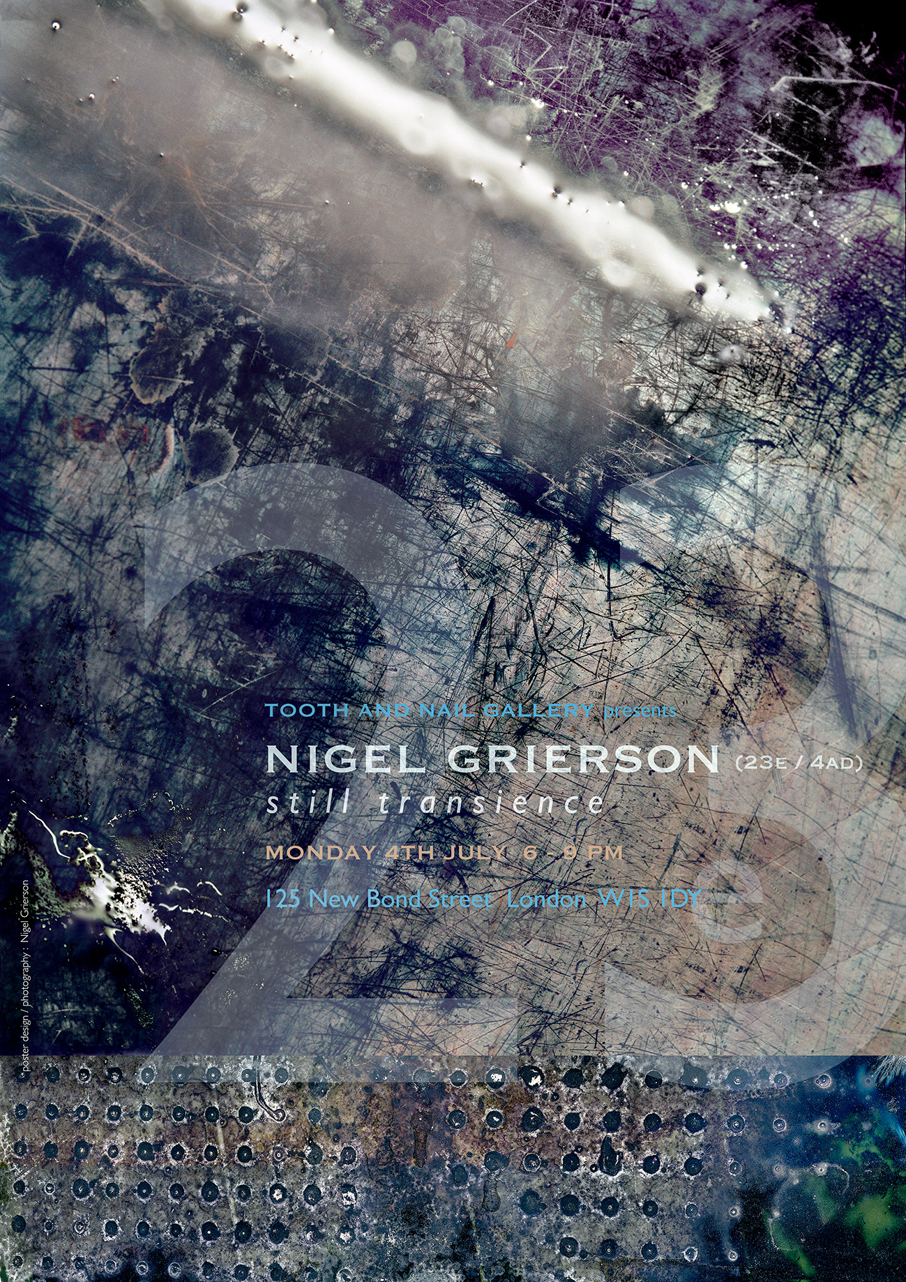 Nigel Grierson exhibition poster tooth and Nail