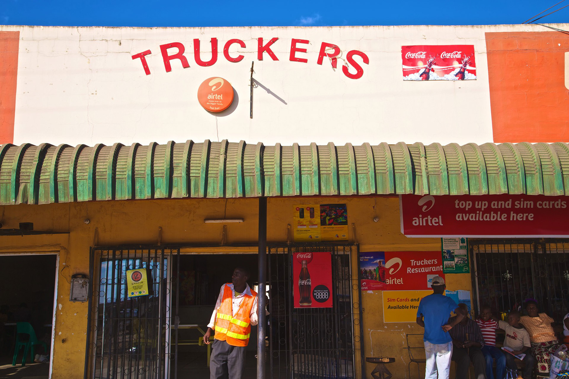 Zambian truck stop, 2013