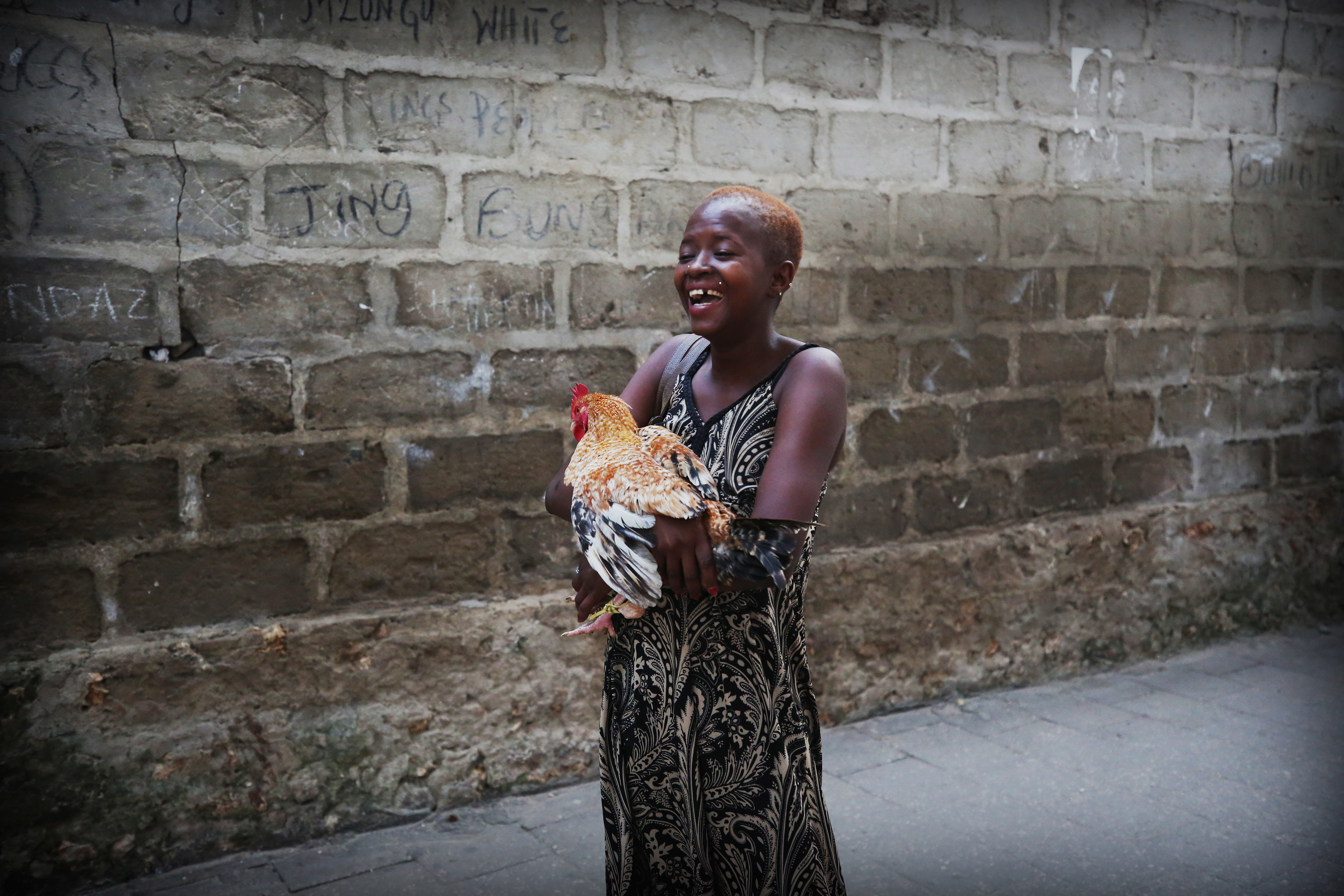 Rooster for dinner in Zanzibar, 2018