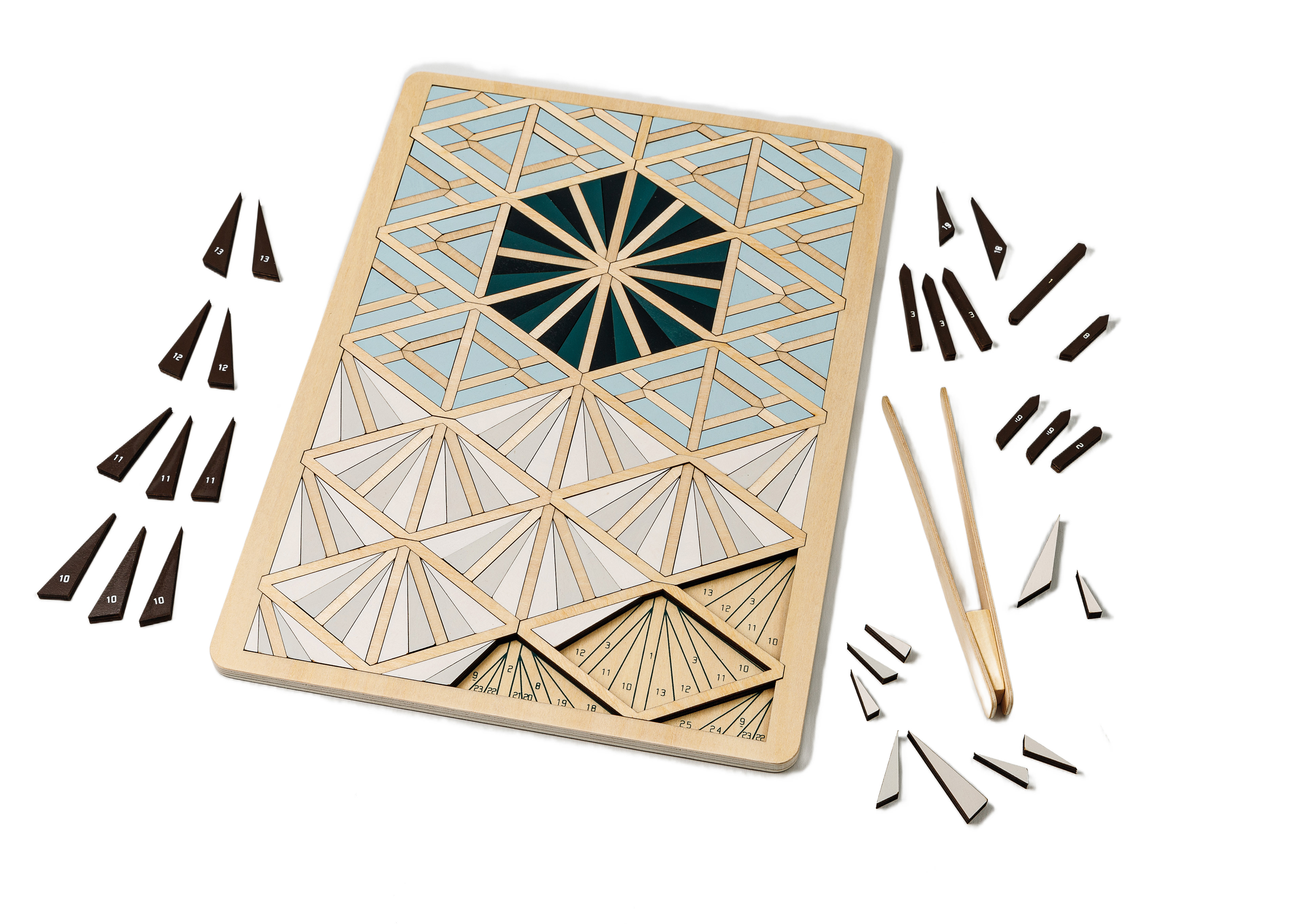 KUMIKO MARQUETRY WOODEN MANDALA - NATURE & DECOUVERTES