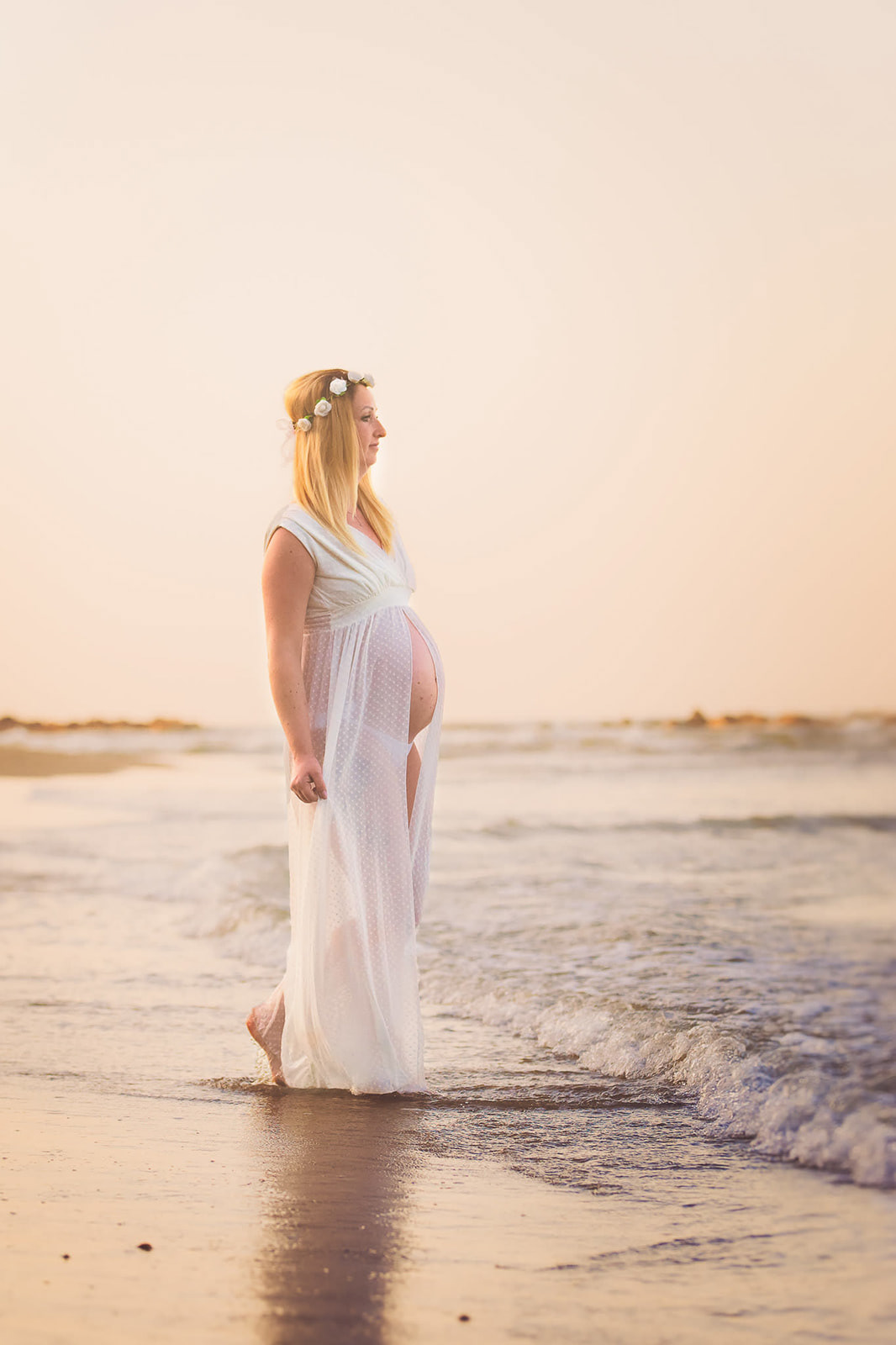 Servizio Fotografico Gravidanza al Mare - Anzio - Roma