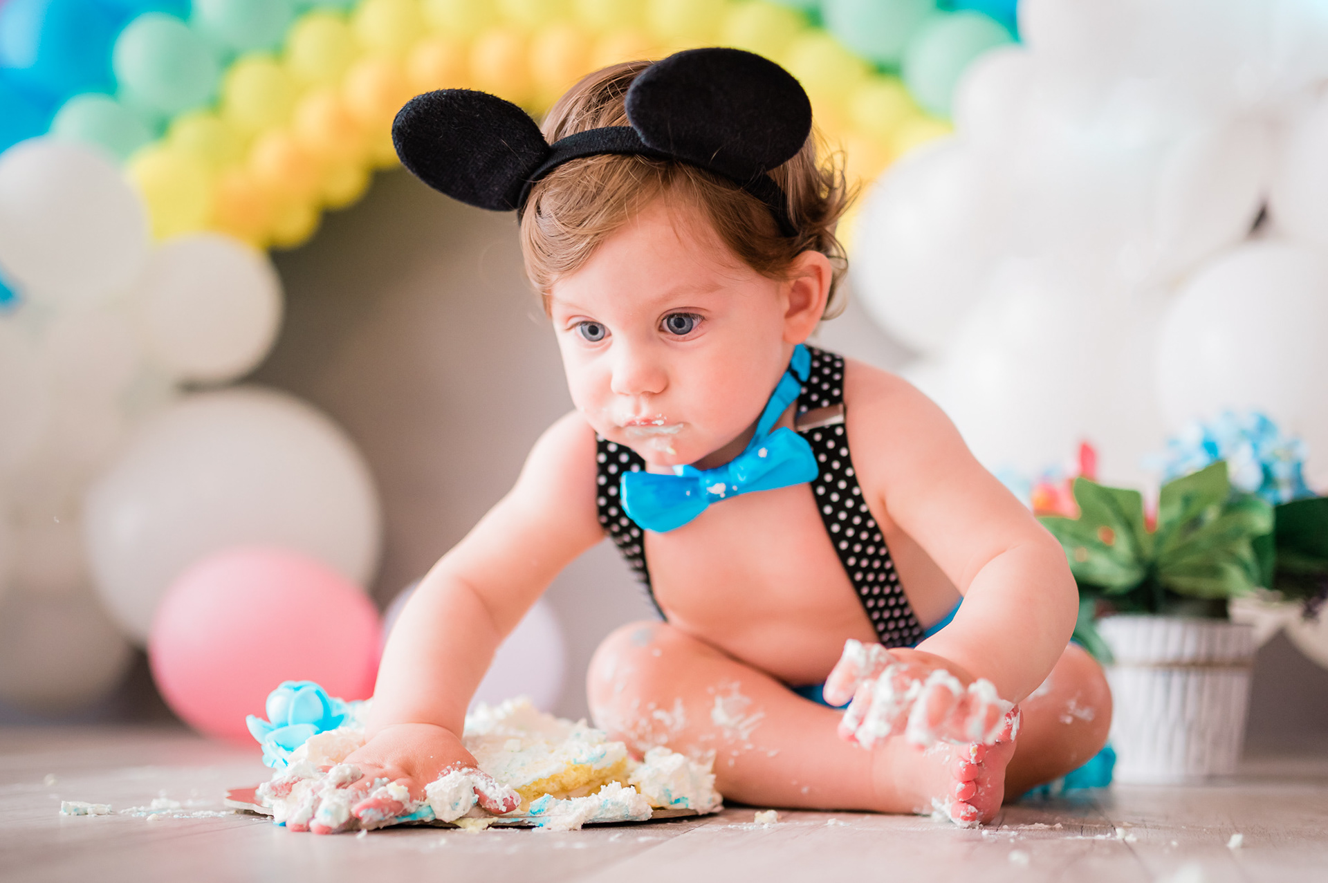 Servizio Fotografico Smash Cake Roma Foto Primo Compleanno