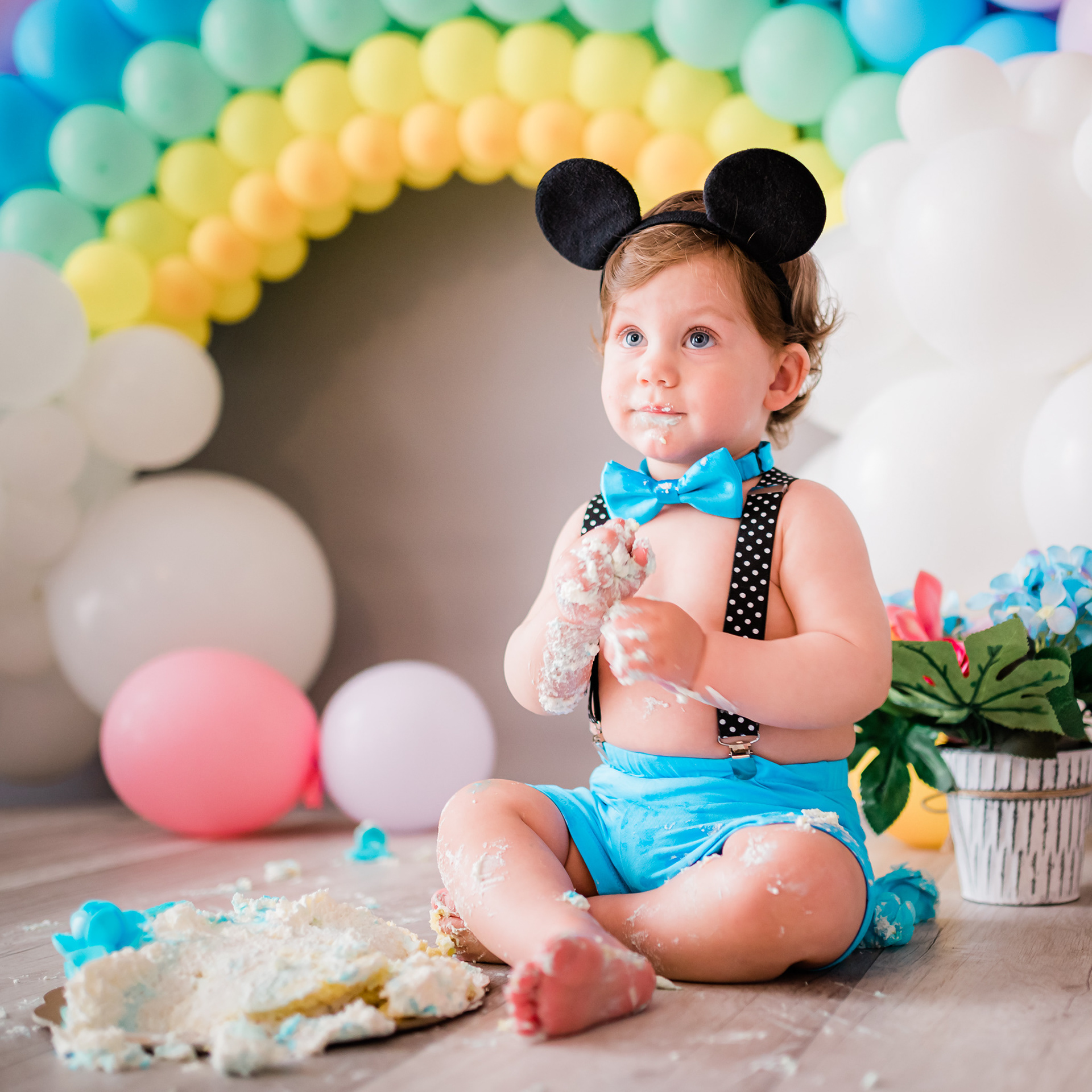 Servizio Fotografico Smash Cake Roma Foto Primo Compleanno