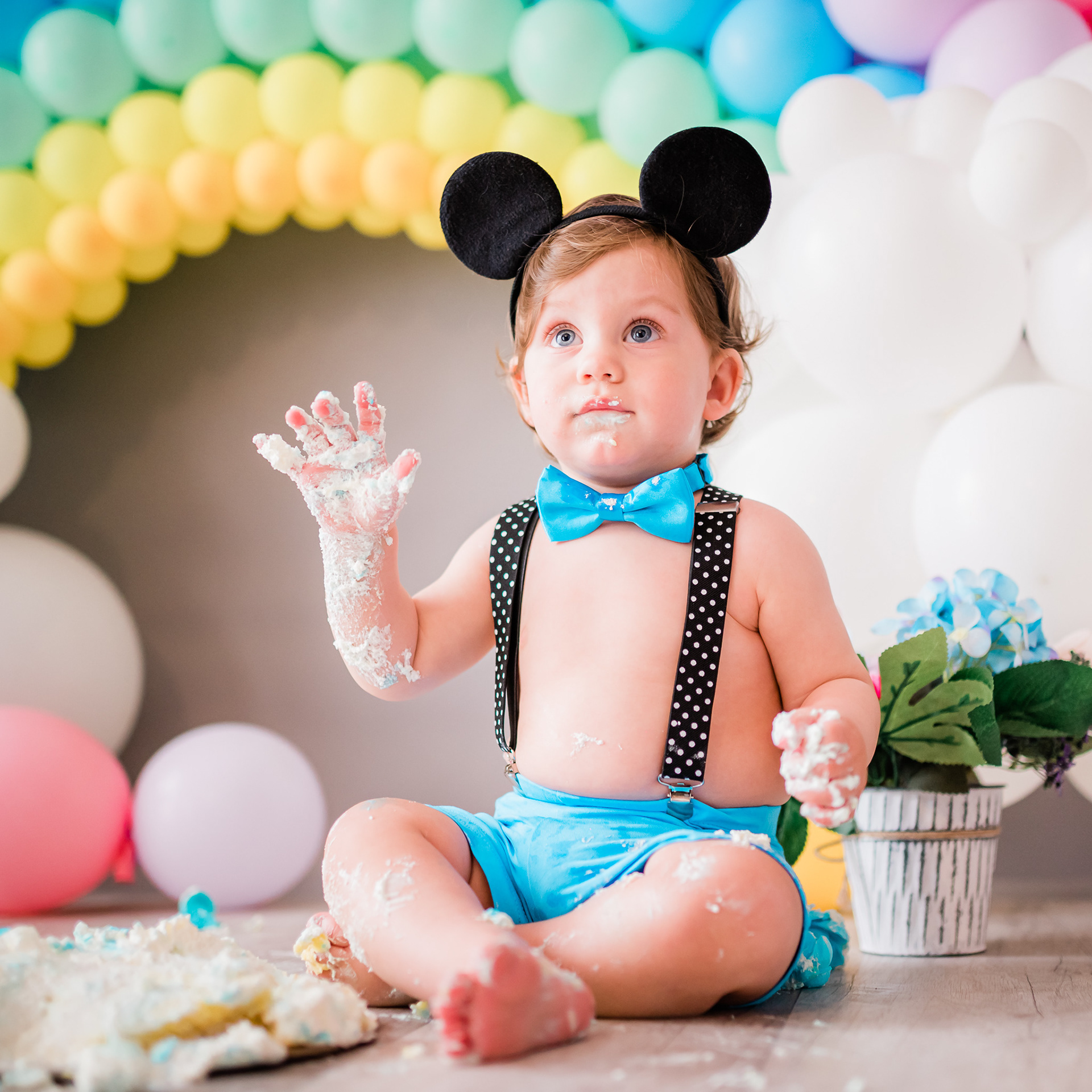 Servizio Fotografico Smash Cake Roma Foto Primo Compleanno