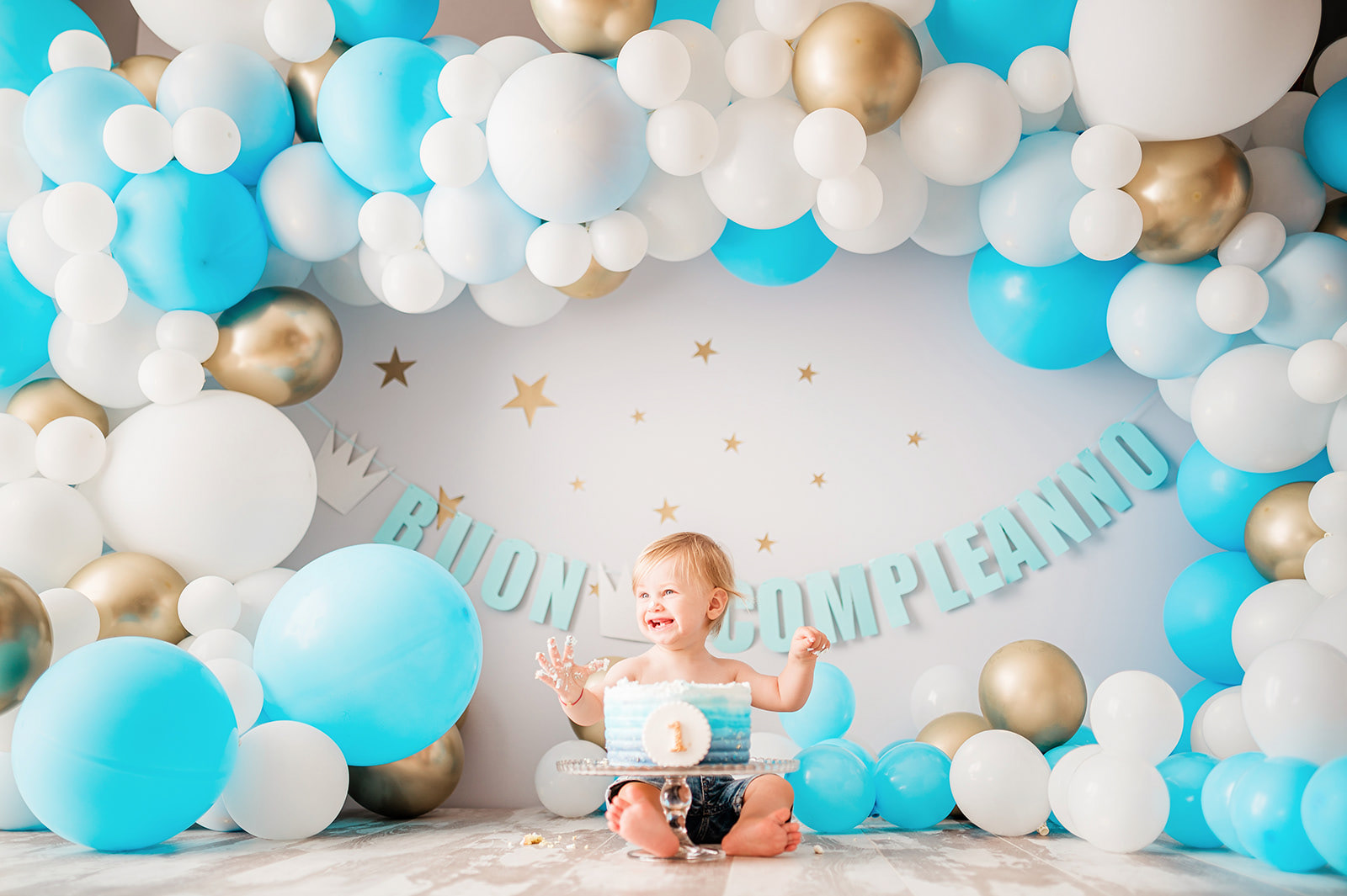 Servizio Fotografico Smash Cake Roma Foto Primo Compleanno