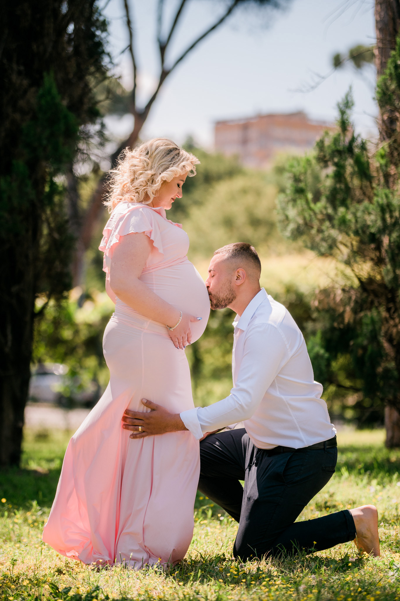 Servizio Fotografico Gravidanza Premaman Natura Roma