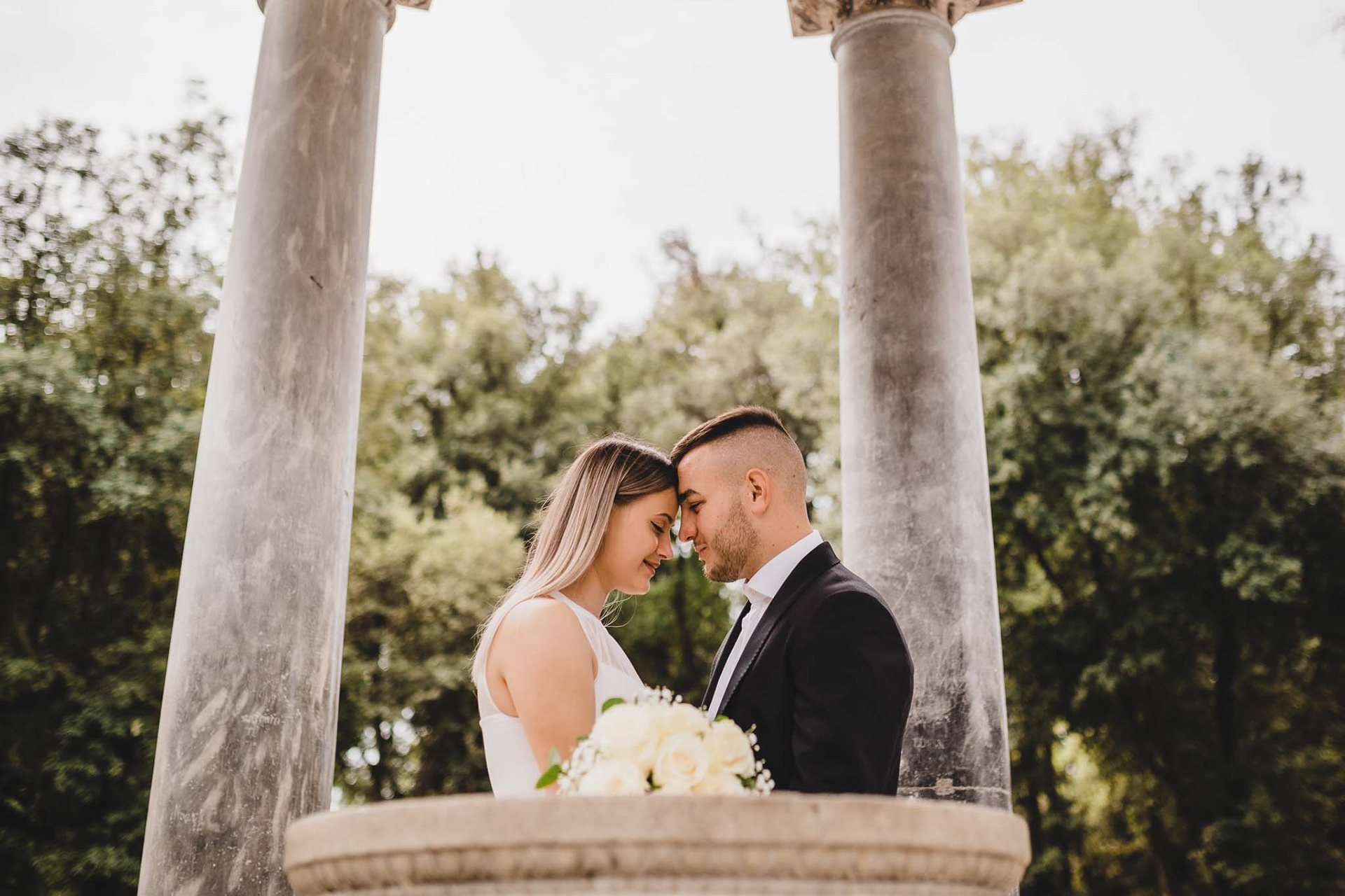 Servizio Fotografico pre Matrimonio Coppia Villa Borghese Roma
