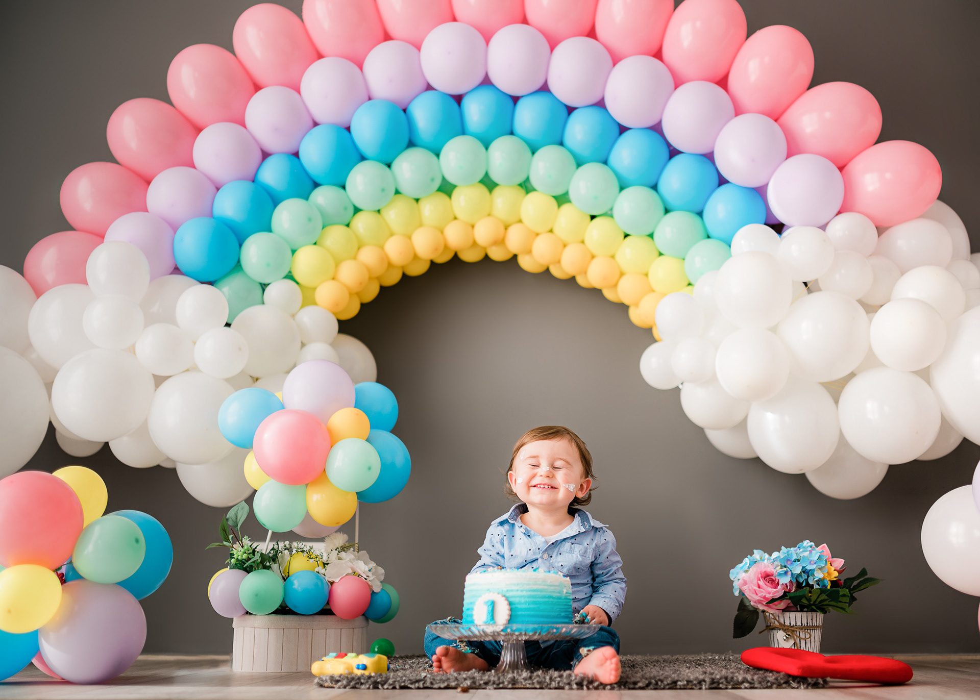 Servizio Fotografico Smash Cake Roma Foto Primo Compleanno