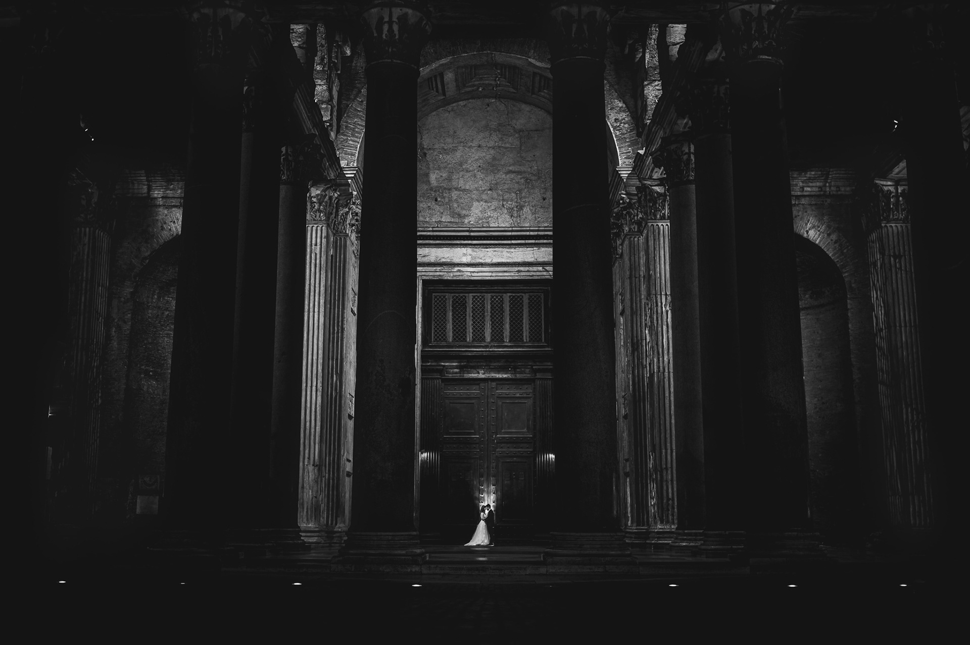 Servizio Fotografico Post Matrimoniale Notturno Roma - Pantheon