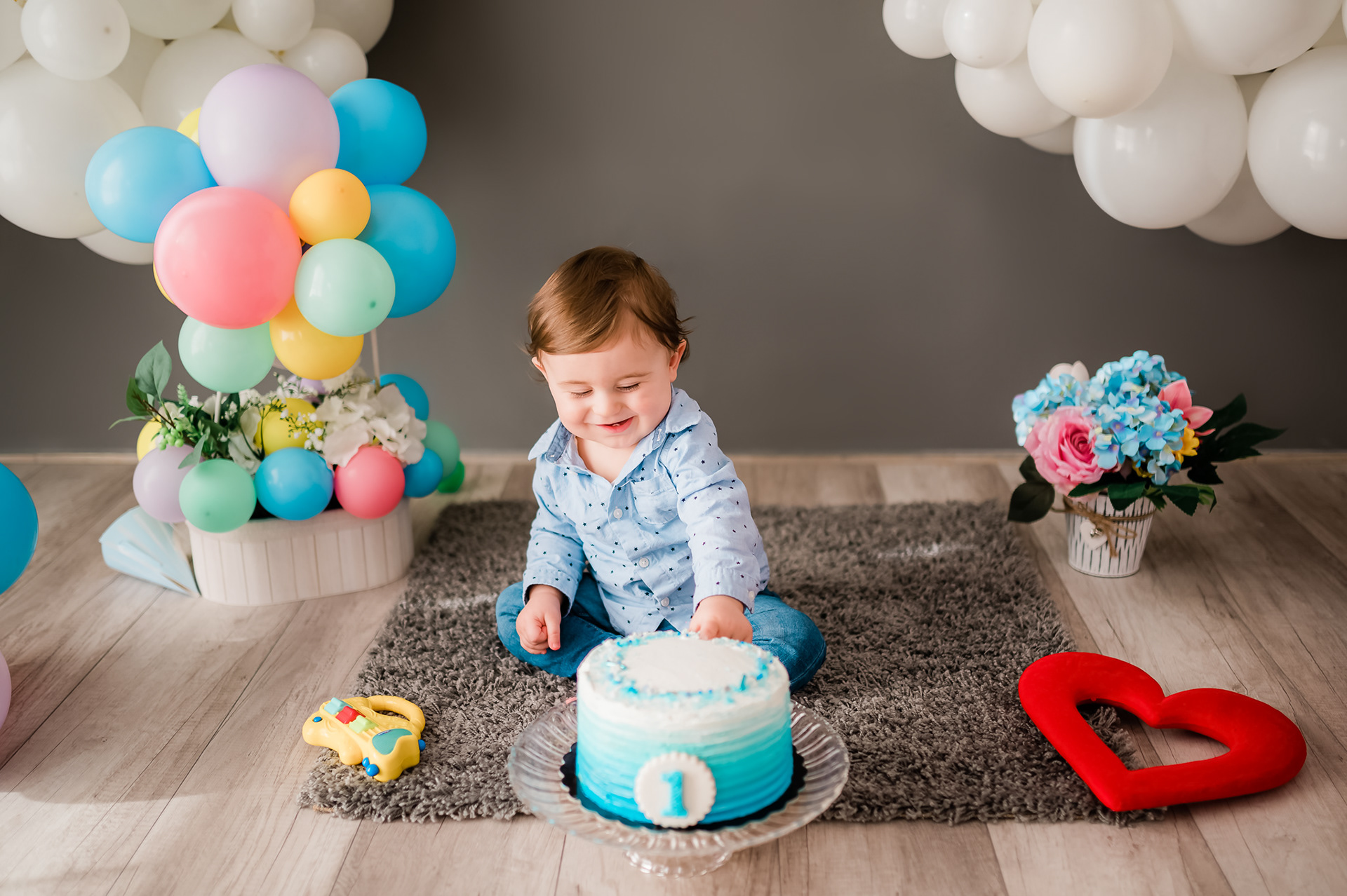 Servizio Fotografico Smash Cake Roma Foto Primo Compleanno