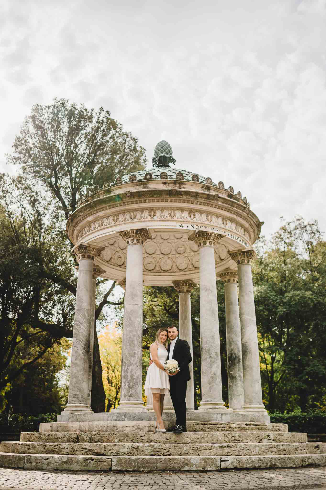 Servizio Fotografico pre Matrimonio Coppia Villa Borghese Roma