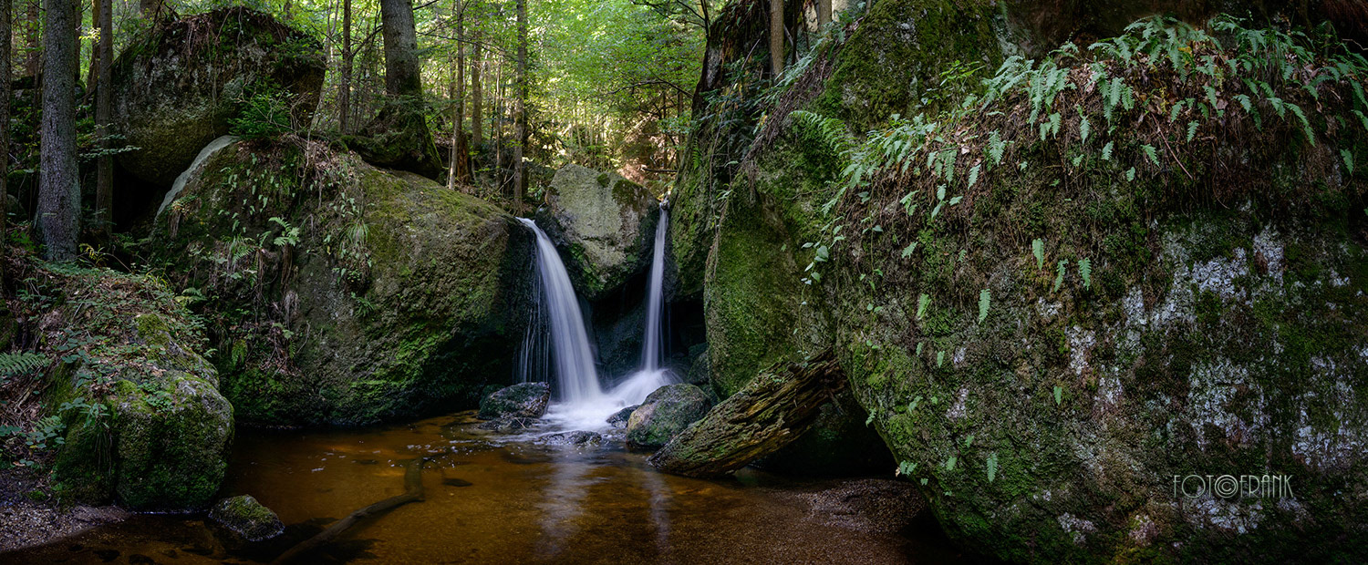 Waldpanorama beim Doppelwasserfall der Ysperklamm