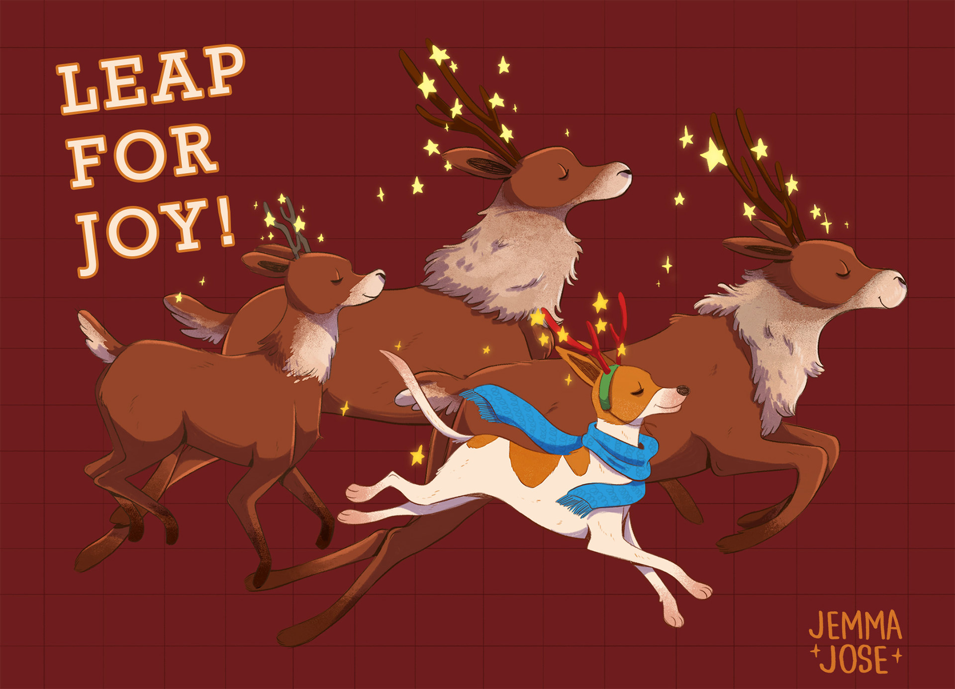 Leap for Joy! Christmas card