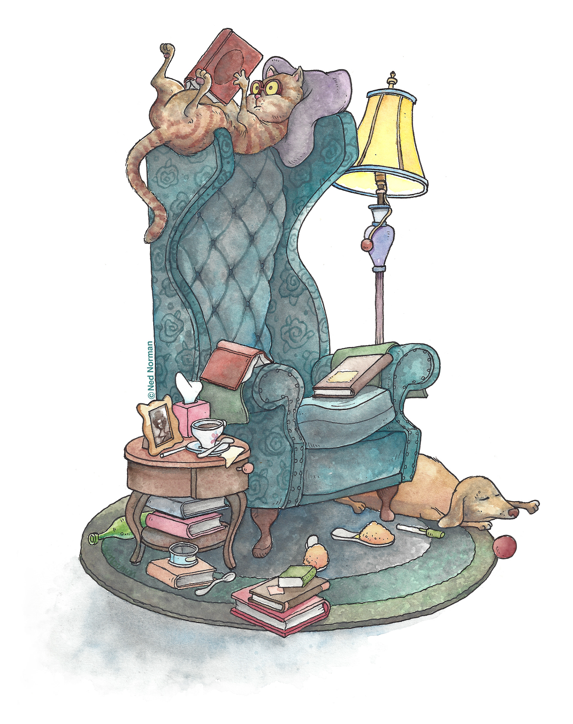"A well read cat"