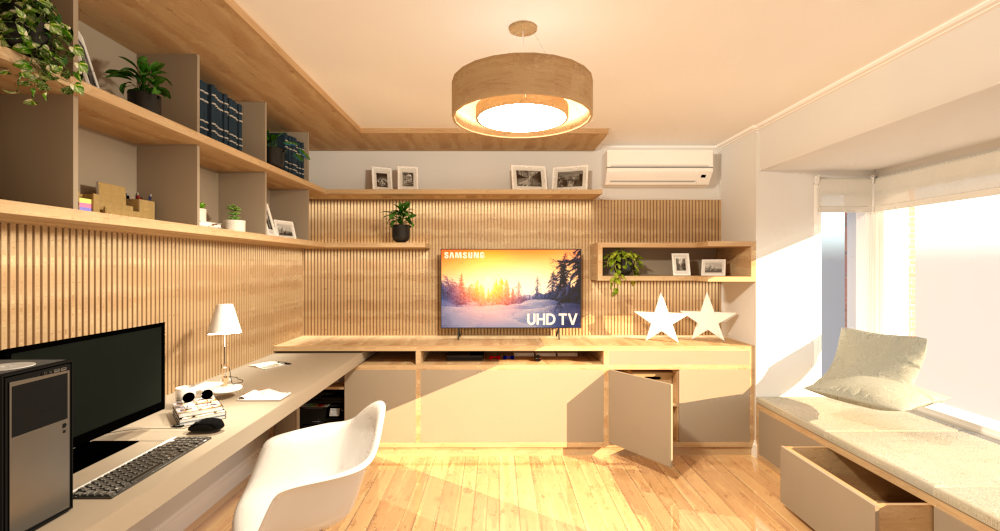 Visualización 3D, Diseño de mobiliario a medida, Reforma Despacho