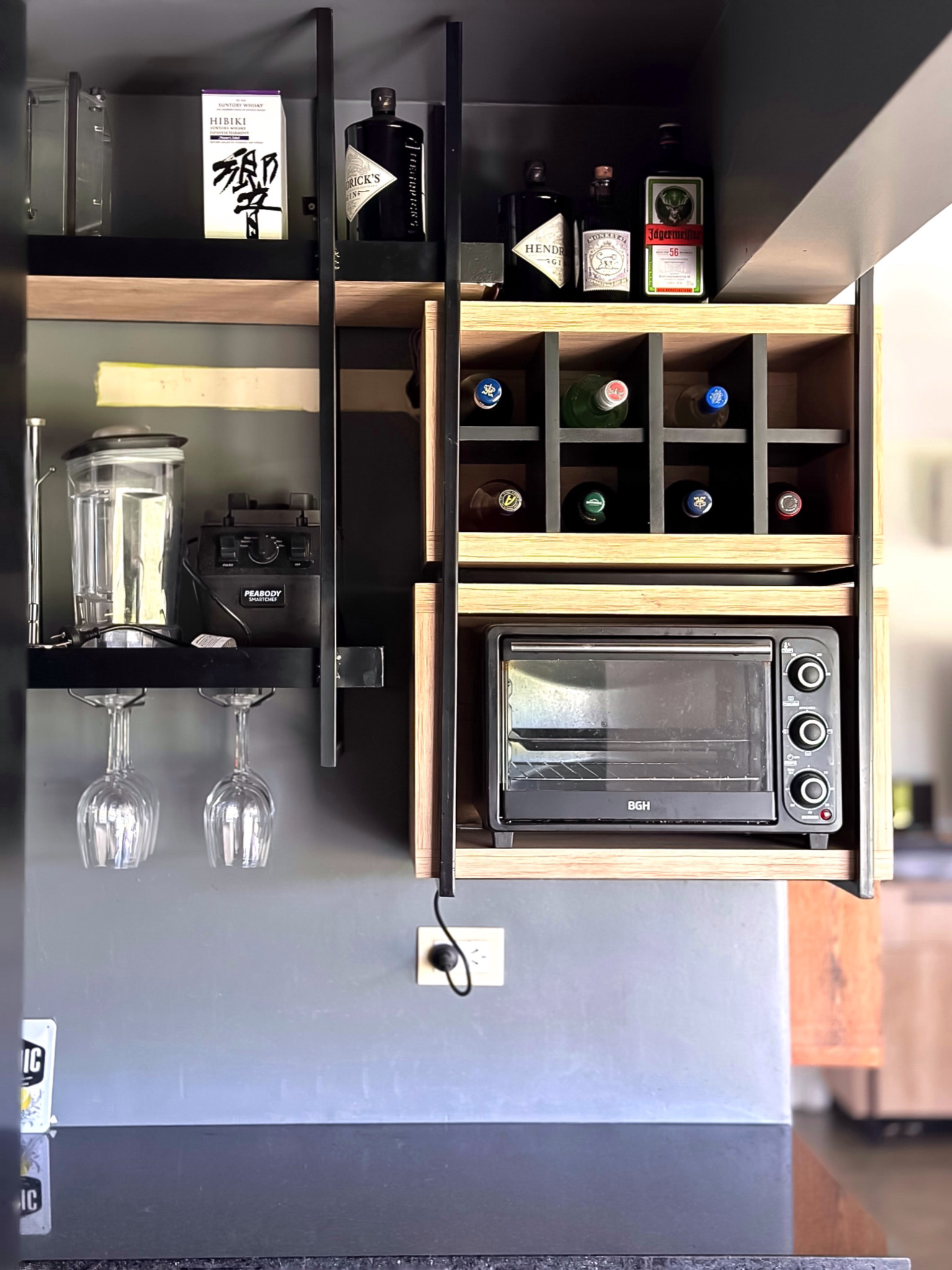 Nichos colgados a medida - Diseño de mobiliario a medida - Reforma Quincho /U +P/