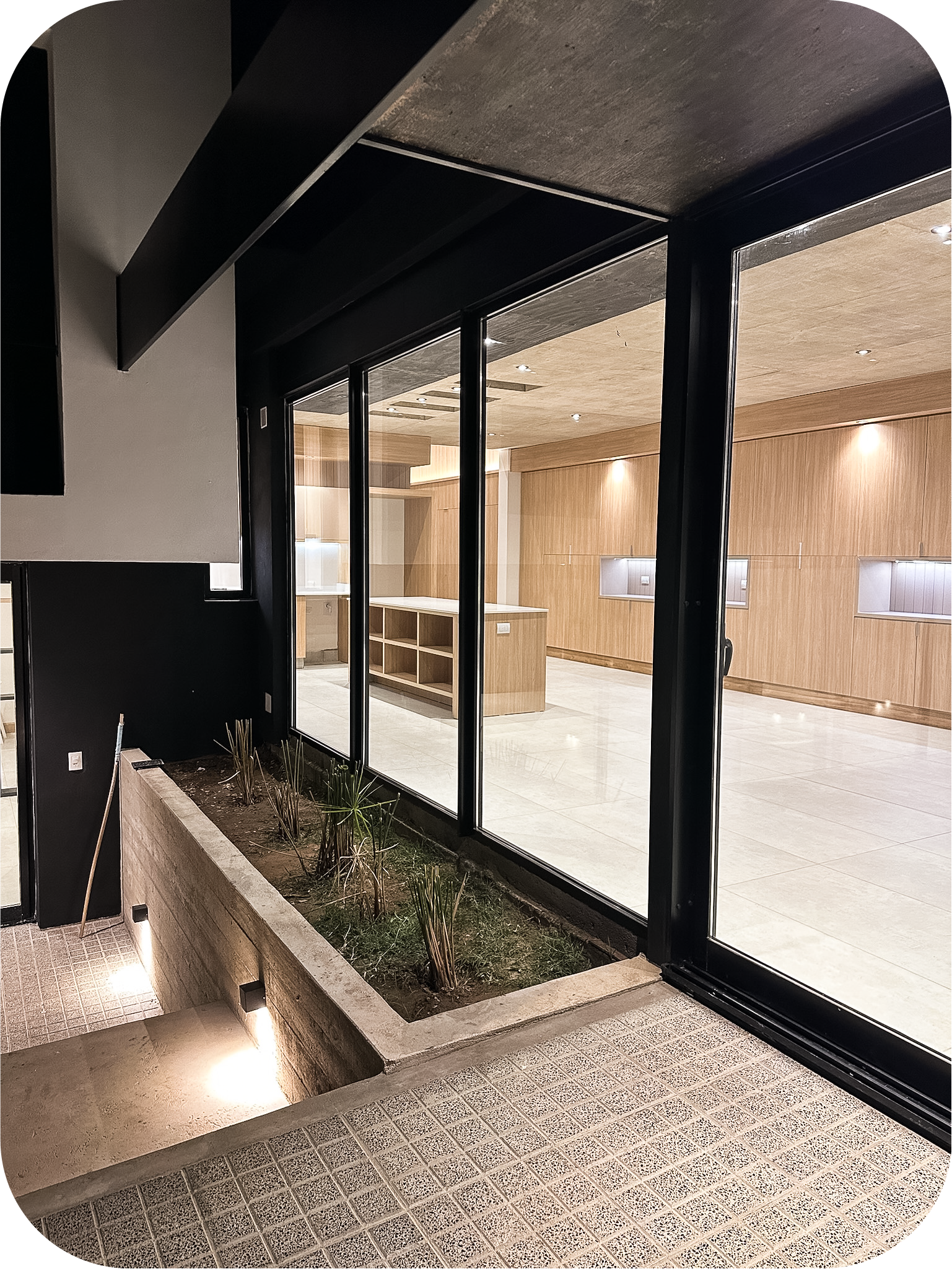 Vista a cocina desde el exterior - Casa 1 - Proyecto de obra nueva