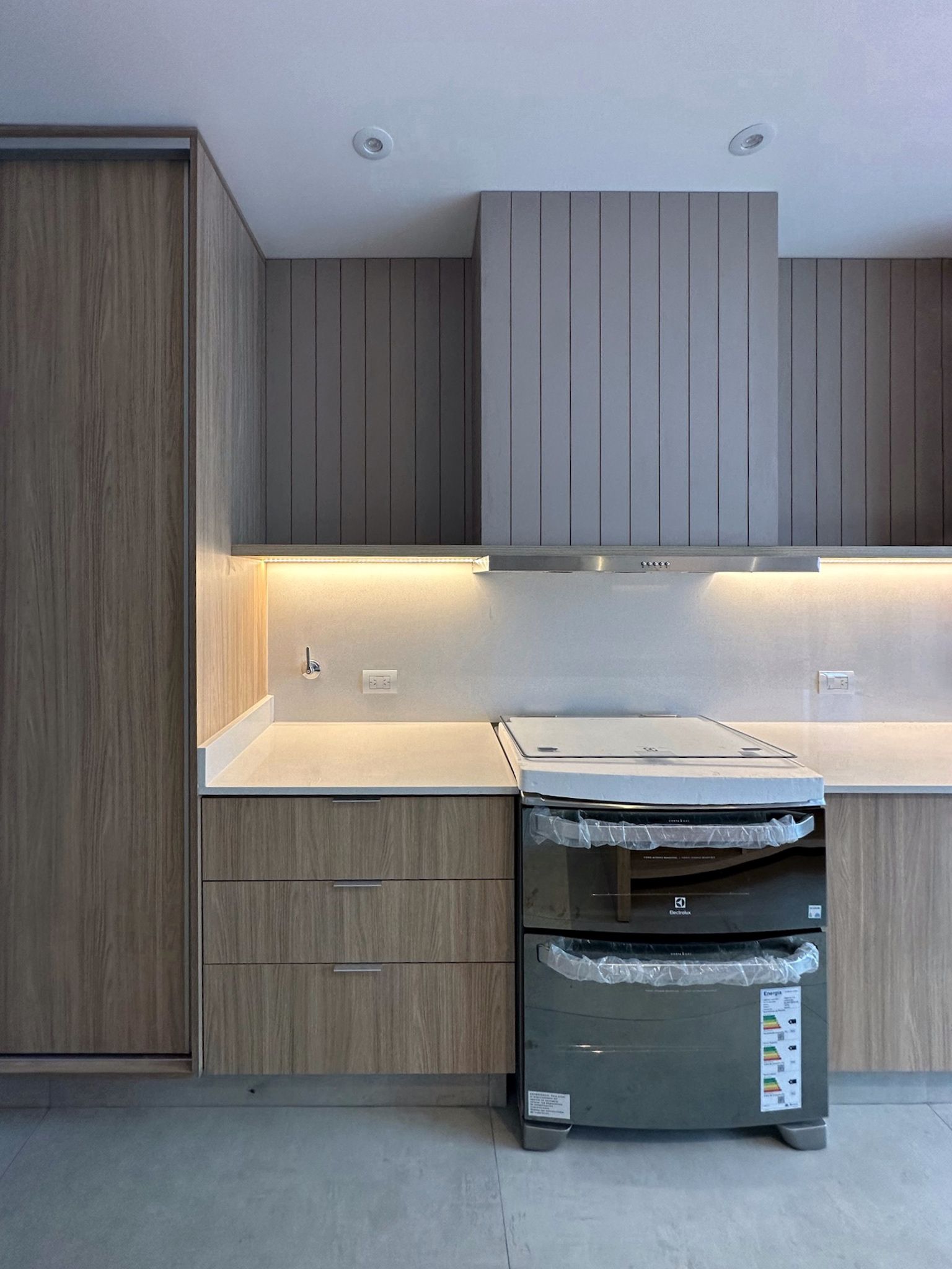 Cocina con retroiluminación