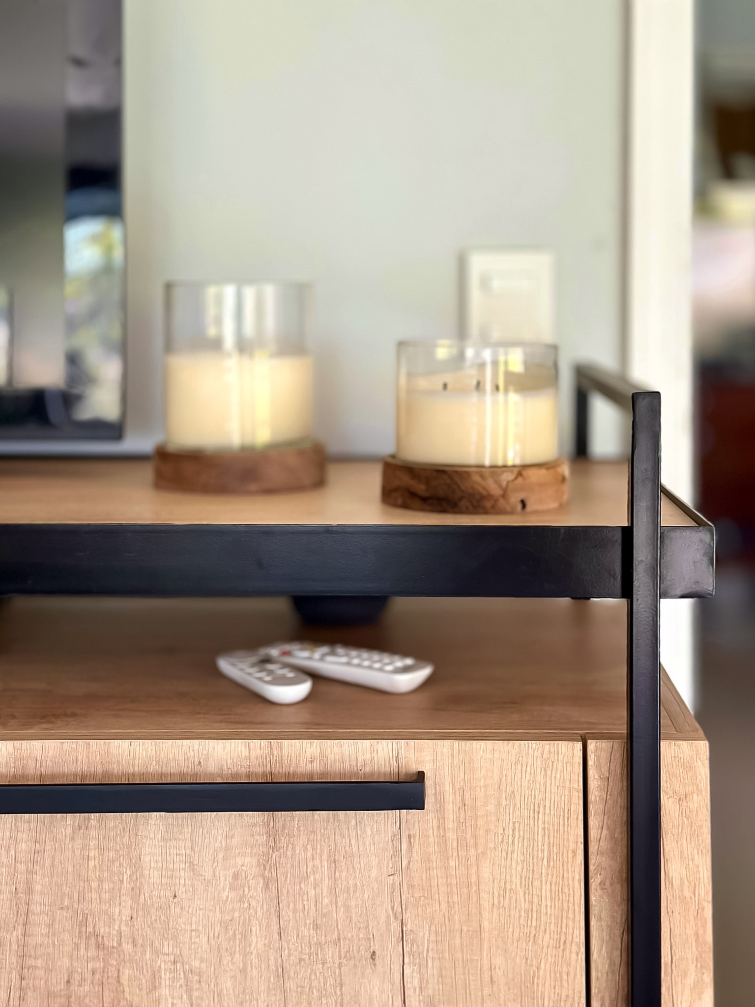 Detalle mueble para TV - Diseño de mobiliario a medida - Reforma Quincho /U +P/