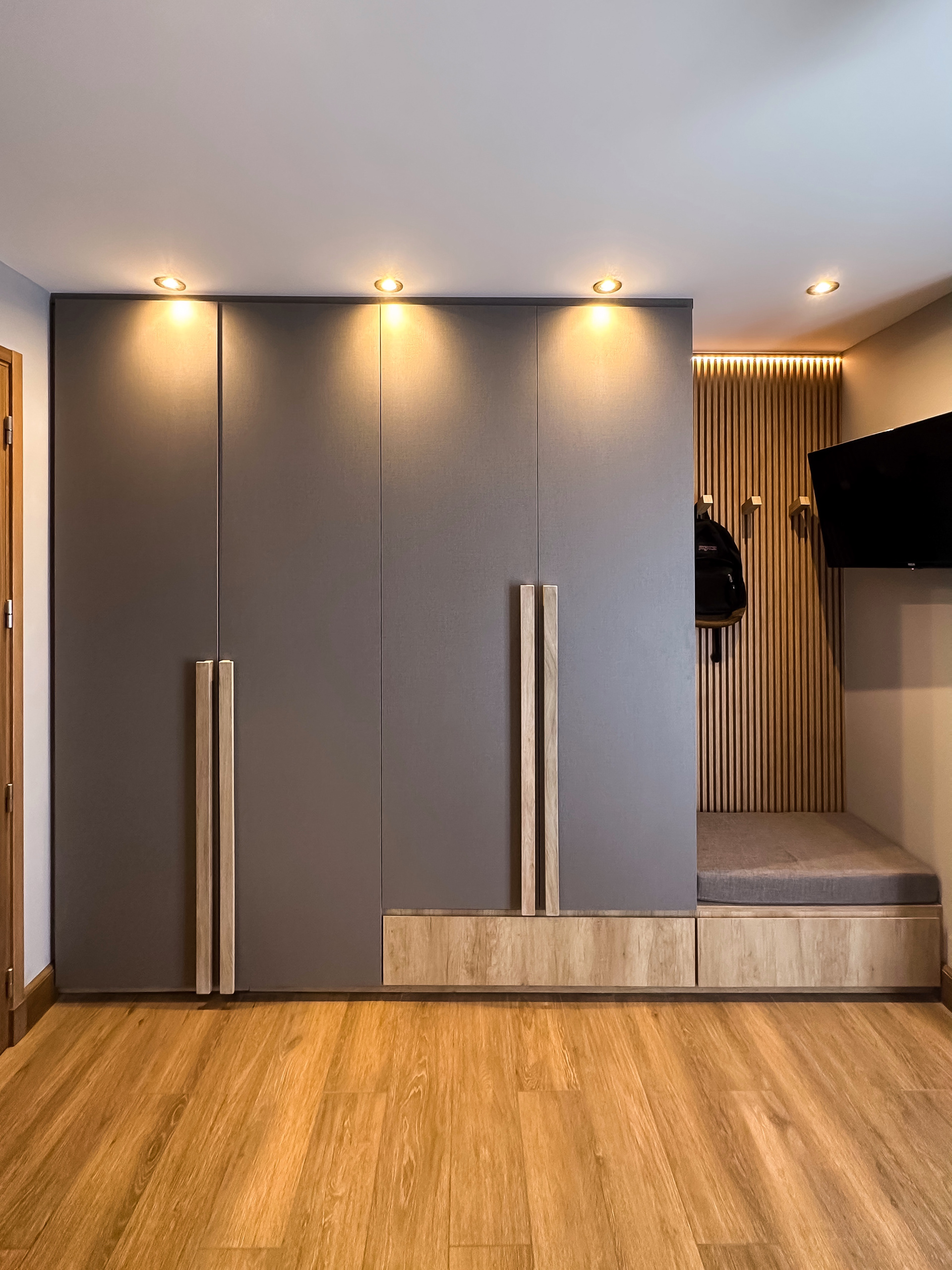 vestidor, mobiliario a medida dormitorio