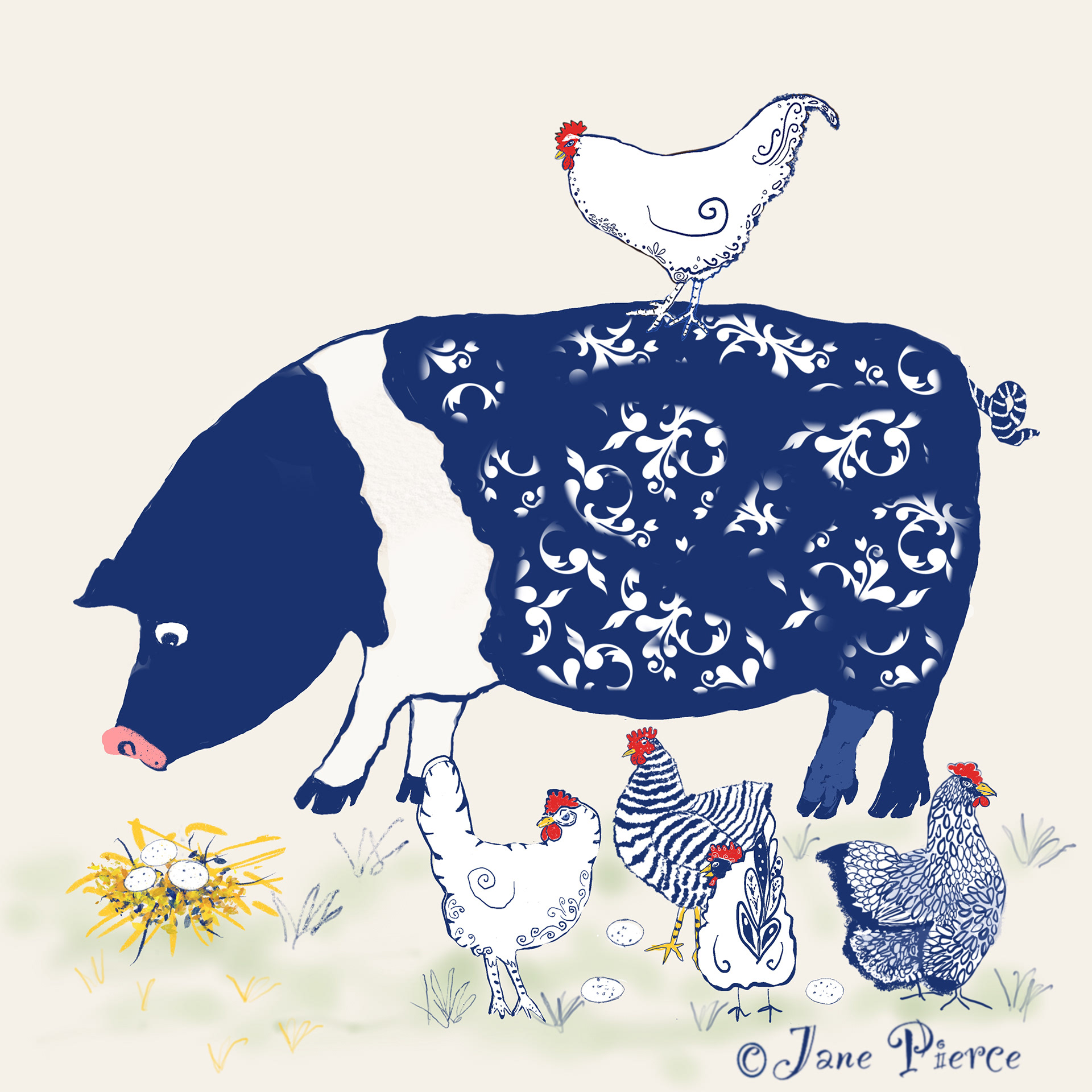 Pig & Chickens