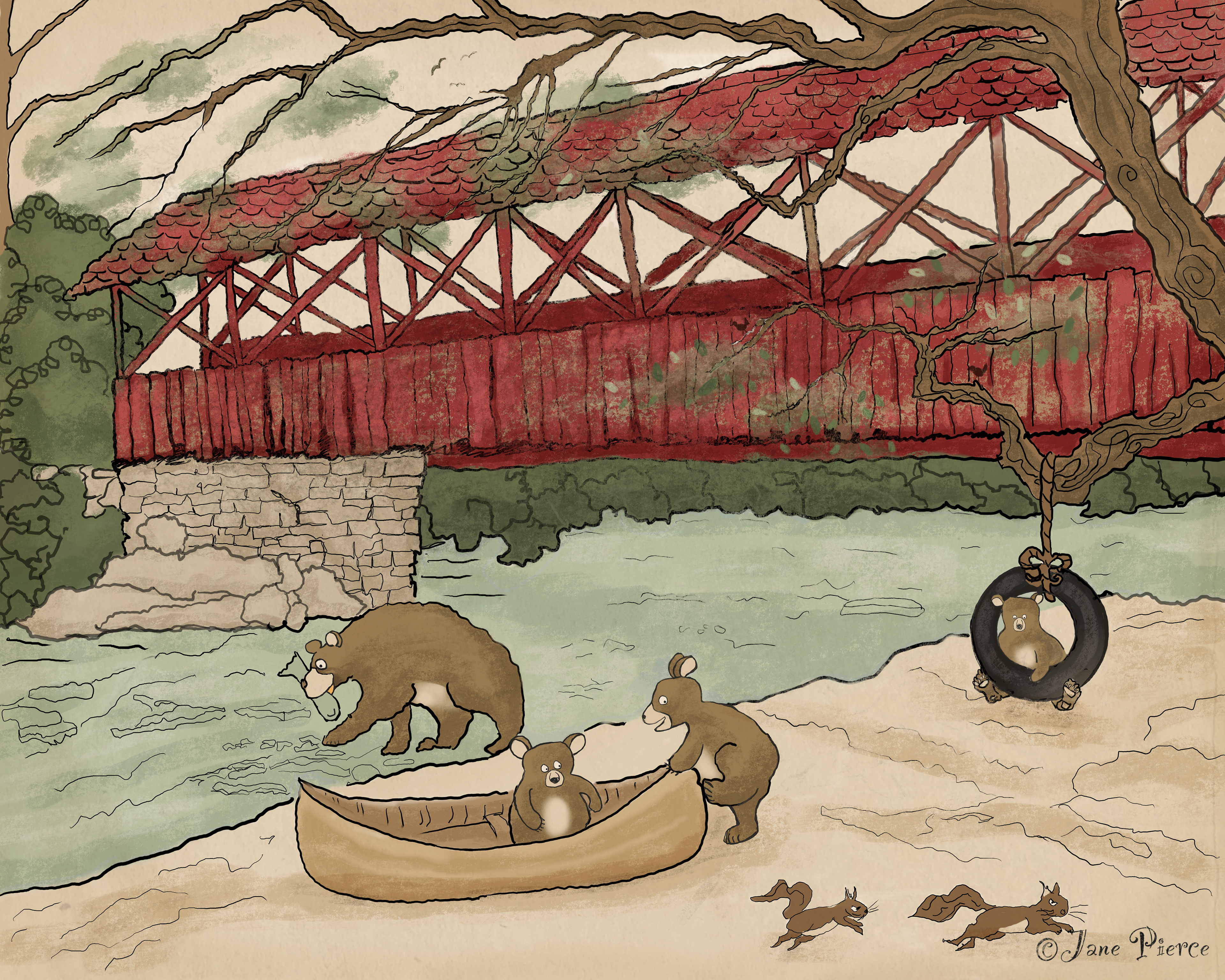 Bear-y Fun At The Covered Bridge