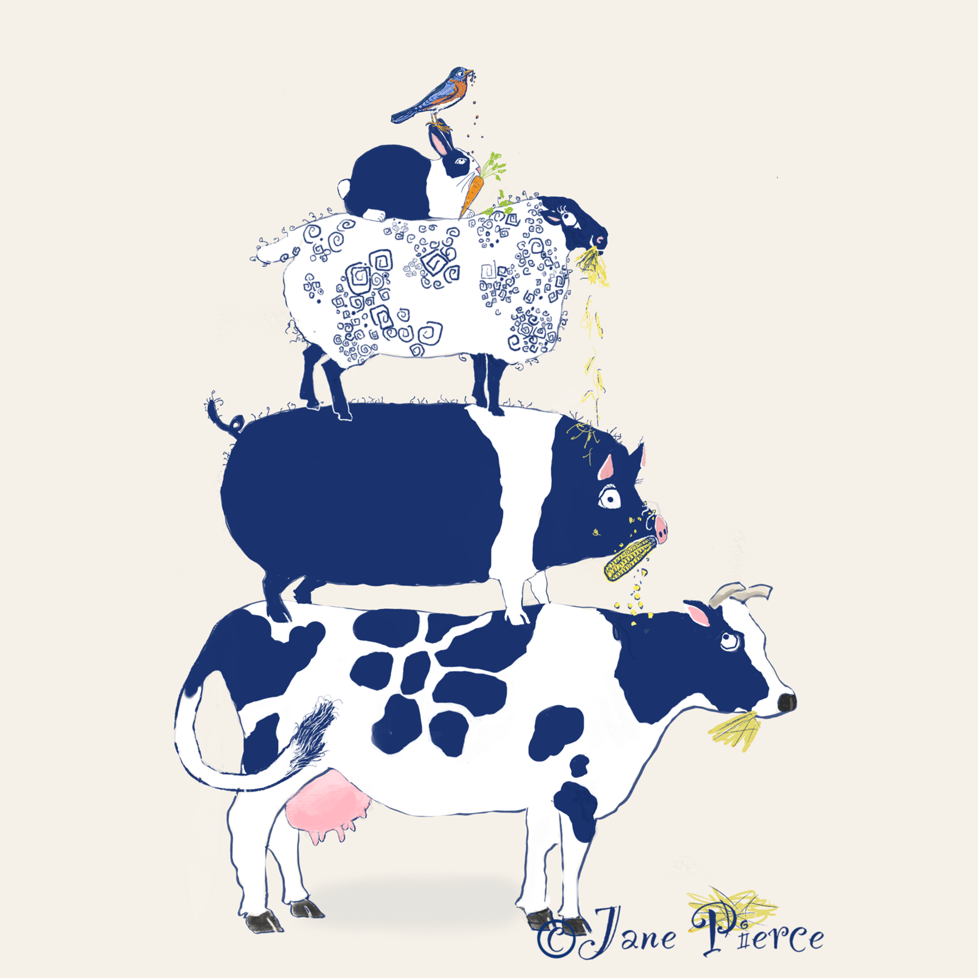 Stacked Animals