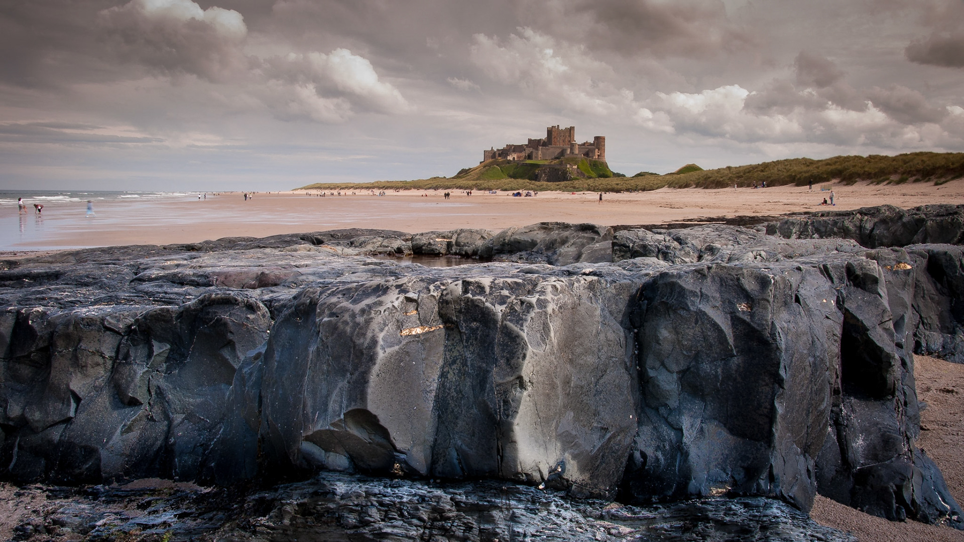 Bamburgh Castle on the North East coast of England