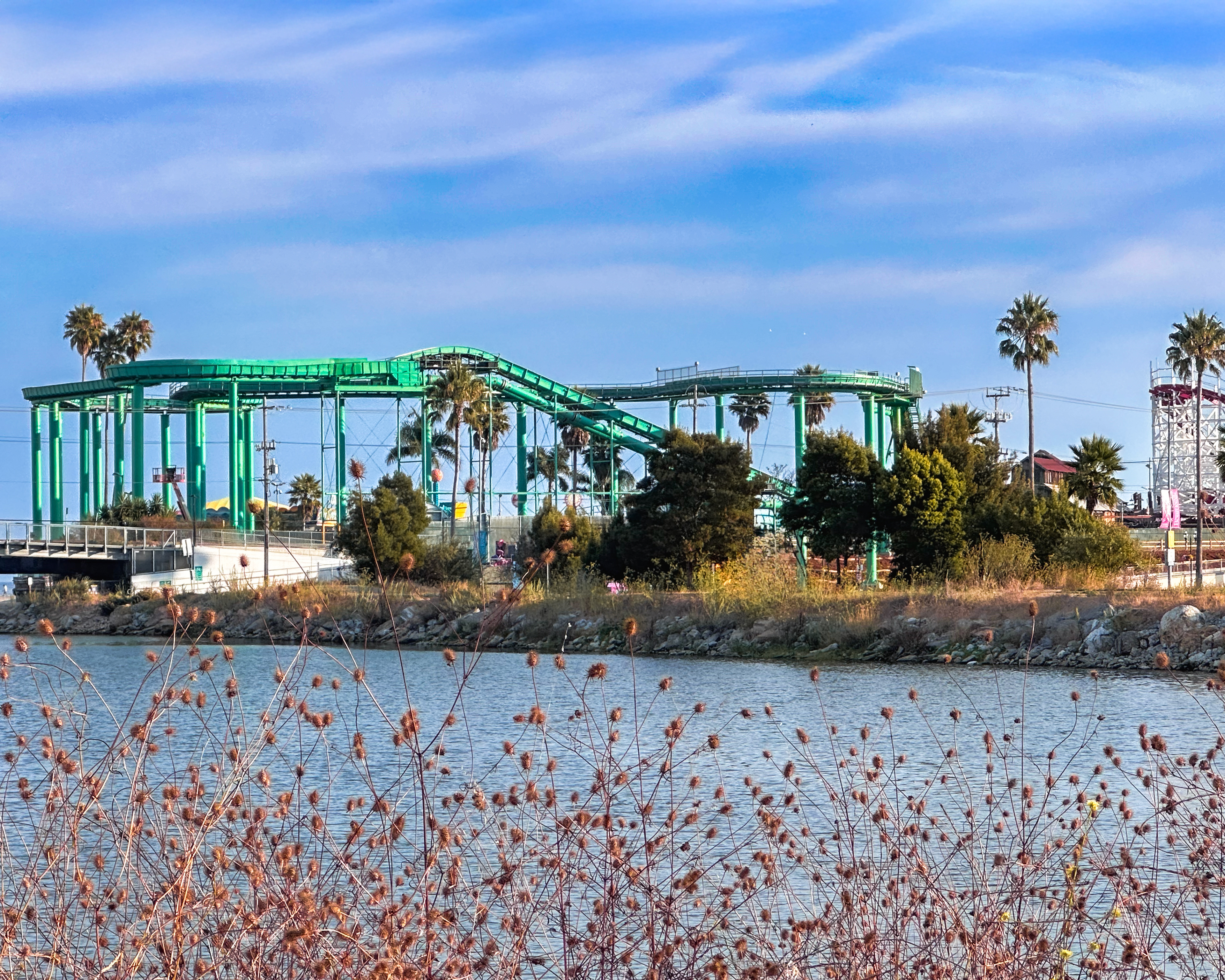 Boardwalk from Across the River