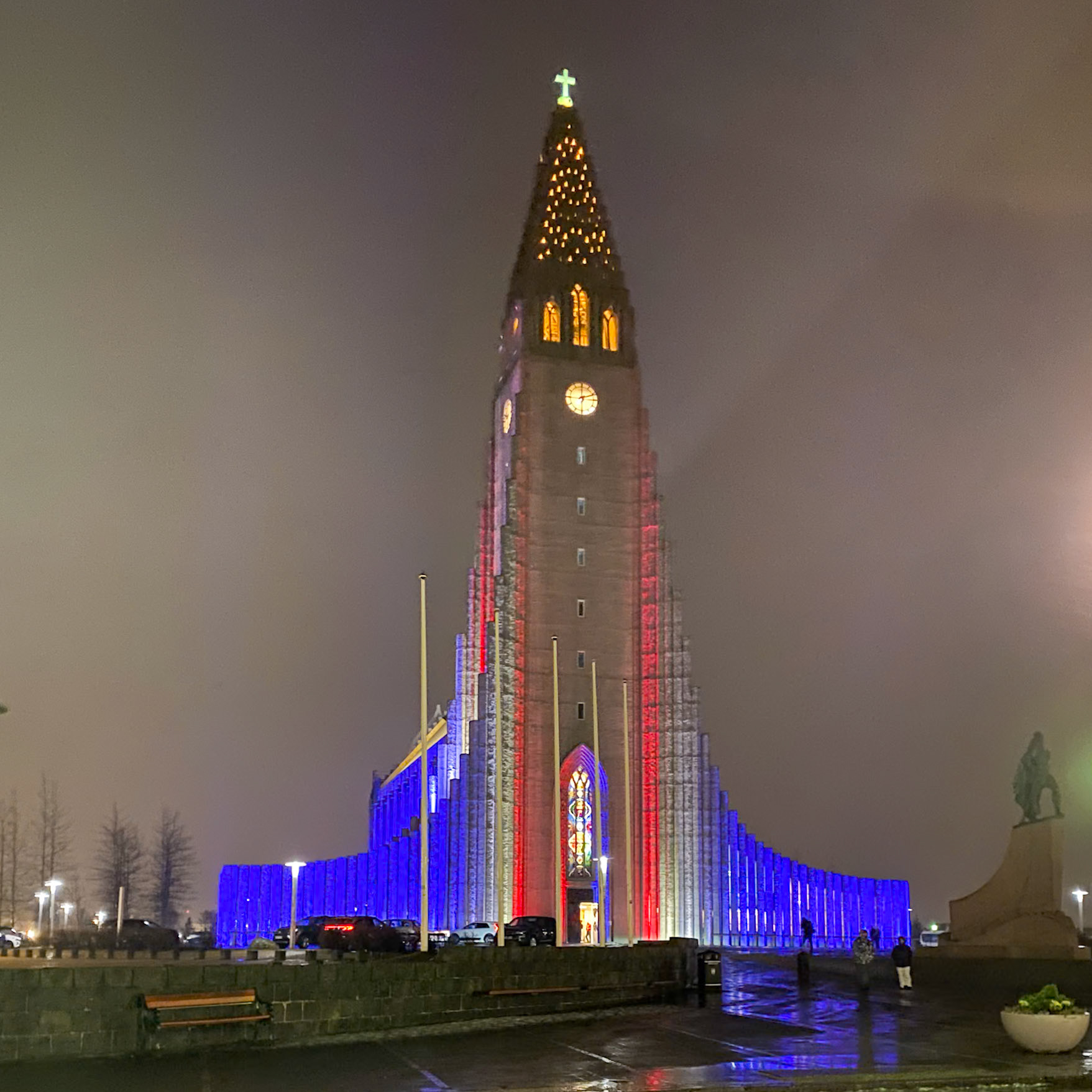 Hallgrímskirkja in National Colours