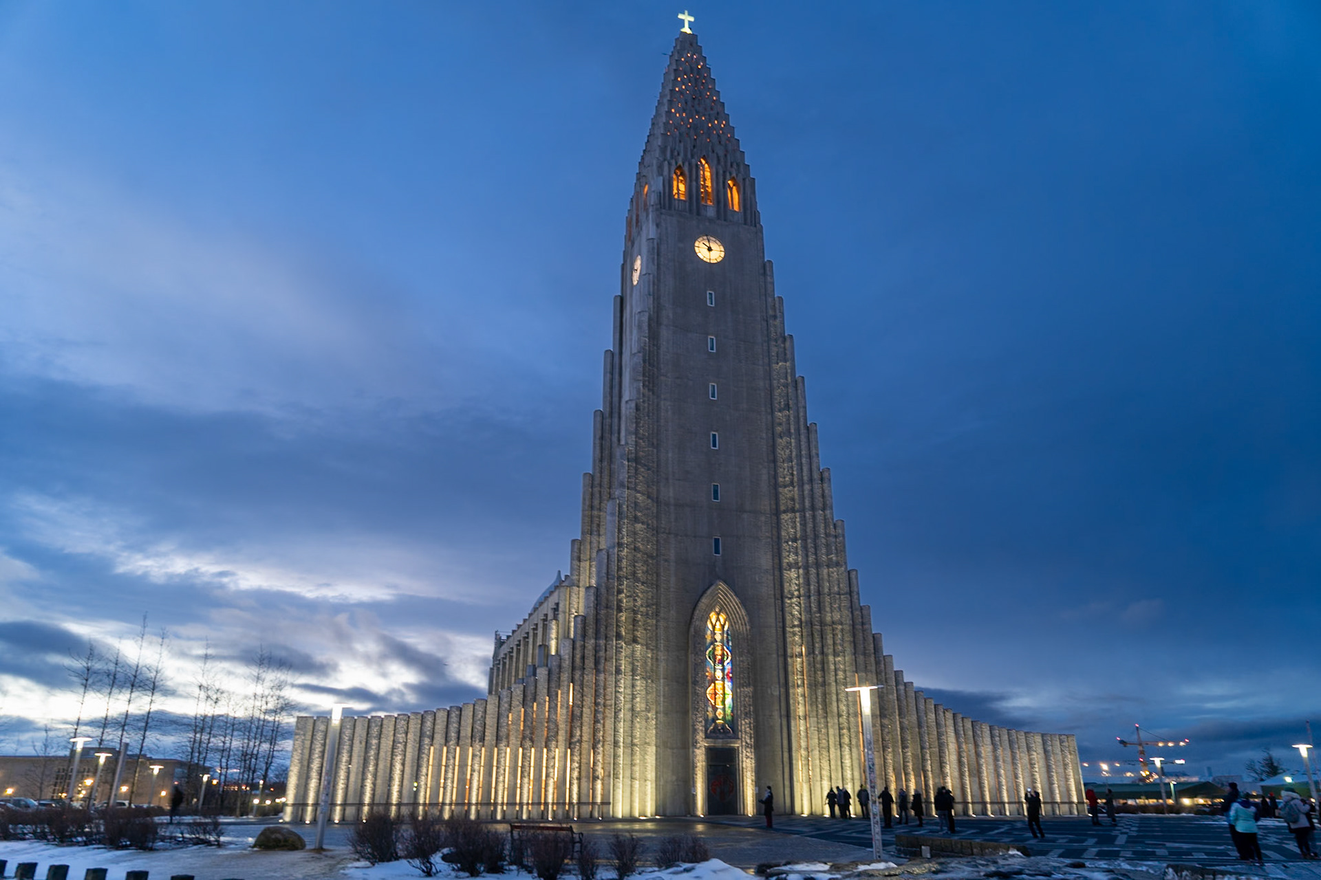 Hallgrímskirkja is designed to resemble Thor’s hammer, with the handle facing up.