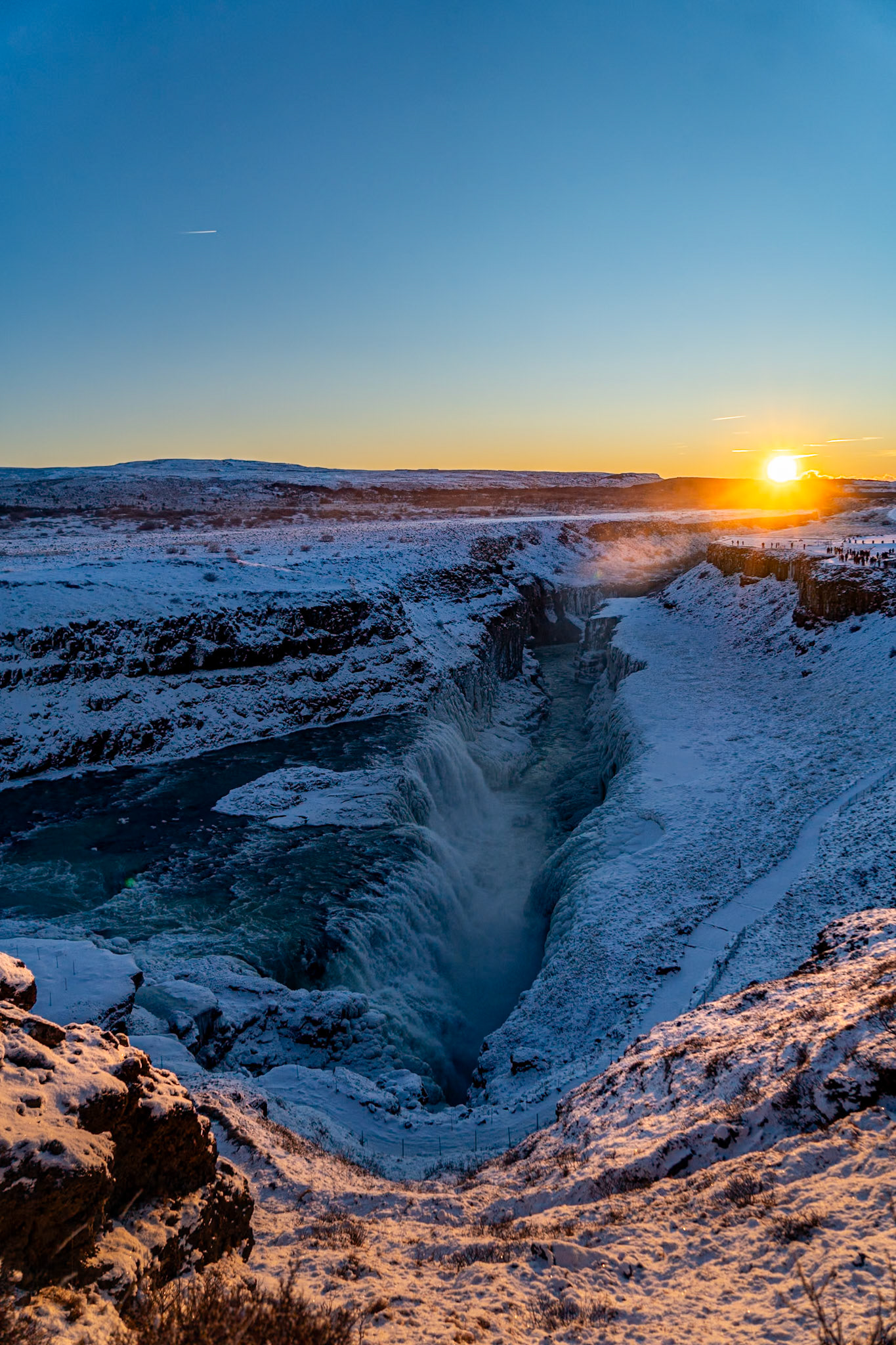 The “Golden Waterfall”, Gullfoss.