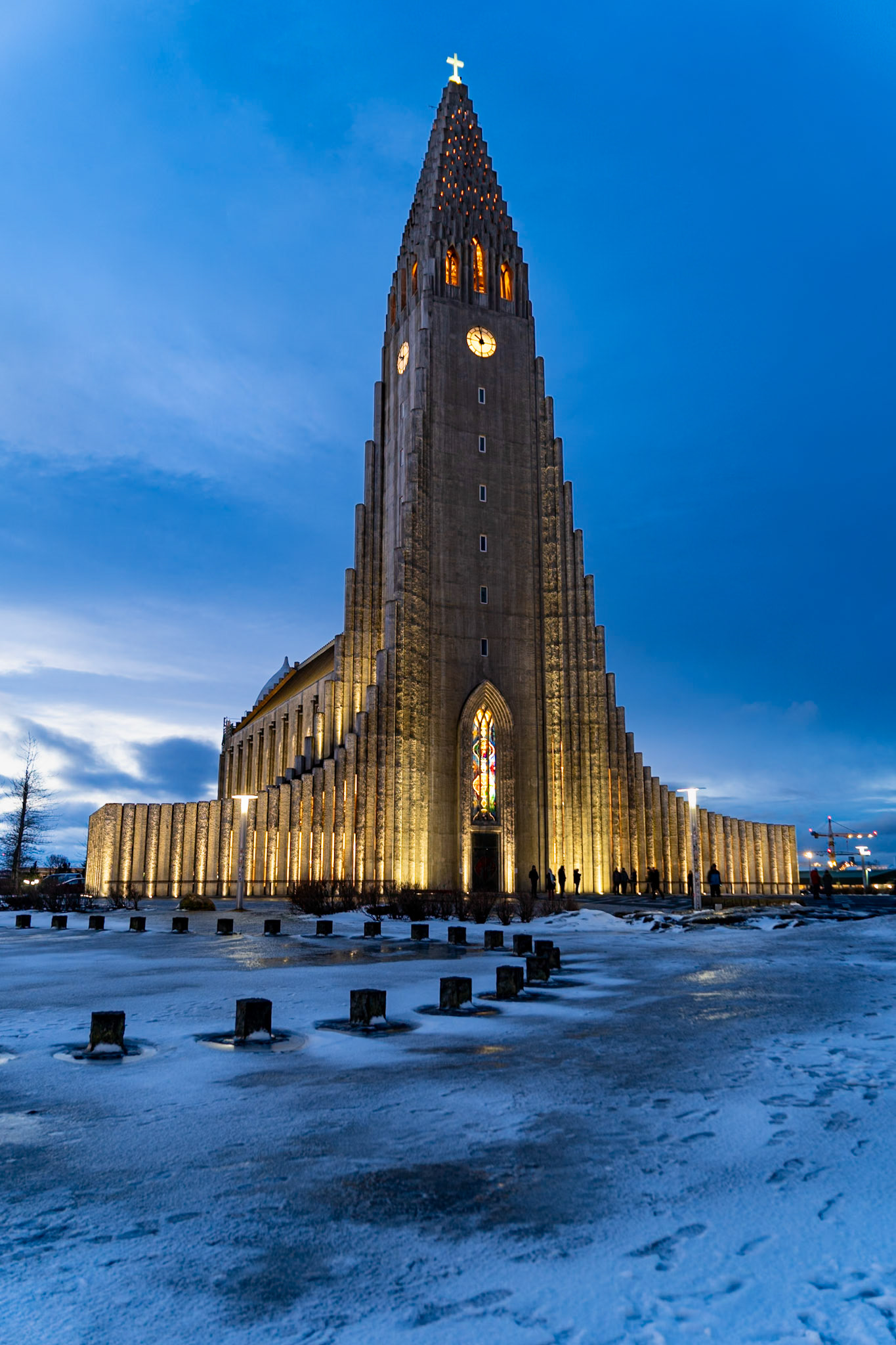 Hallgrímskirkja took 41 years to build, with construction starting in 1945 and finishing in 1986.