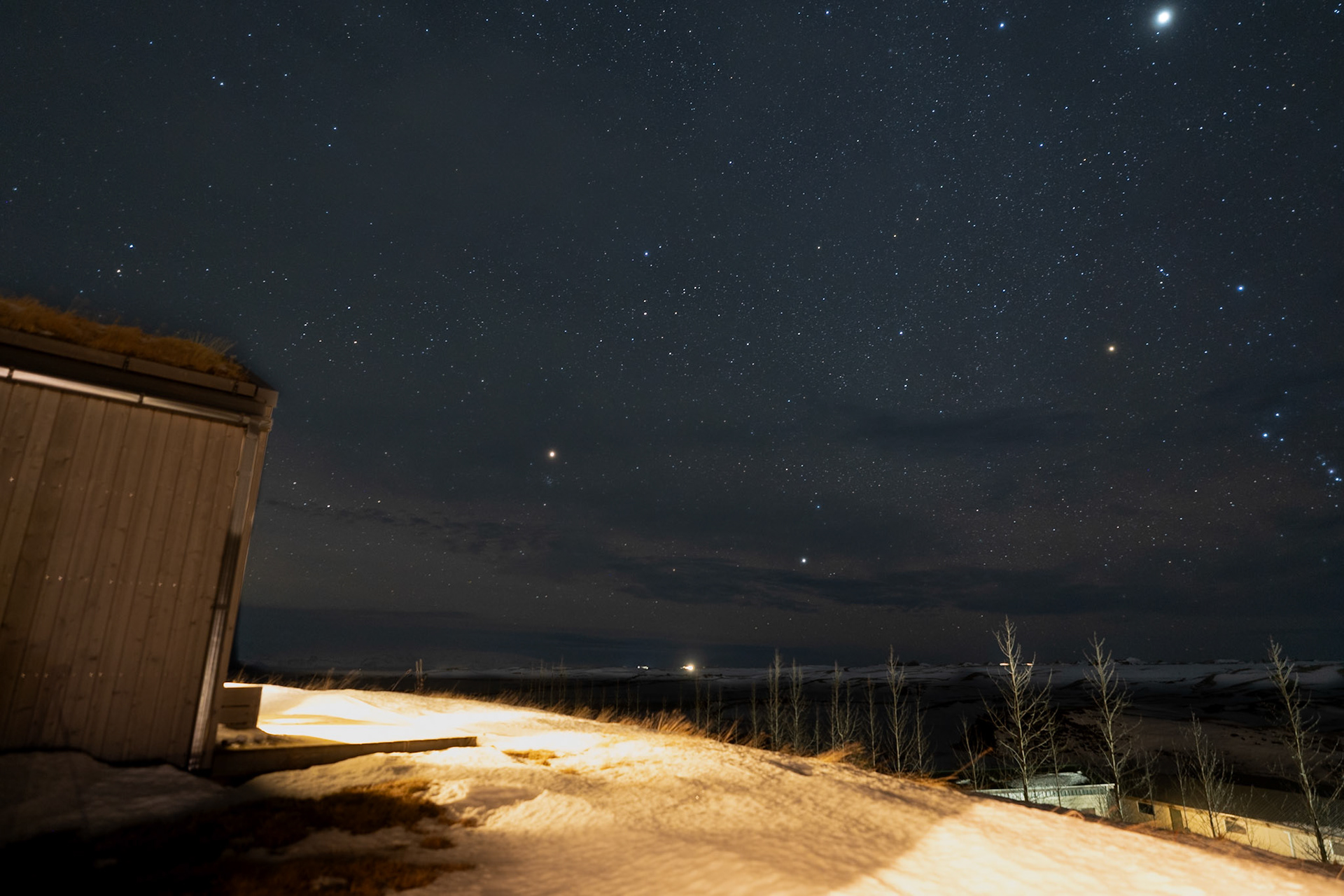 Night Sky and Magma Hotel